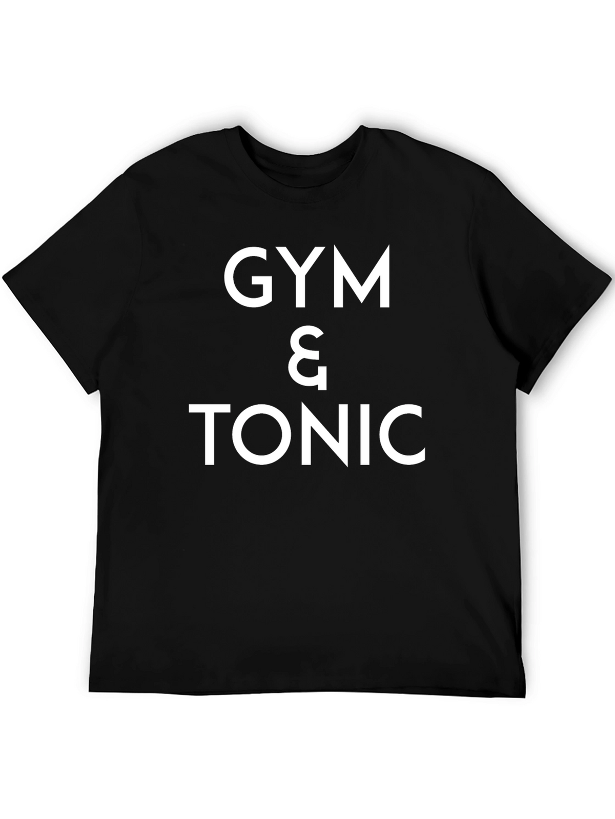 Gym & Tonic Graphic Tee - Black Cotton Blend