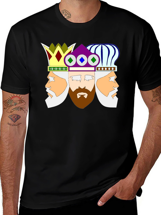 Three Kings Graphic Black T-Shirt