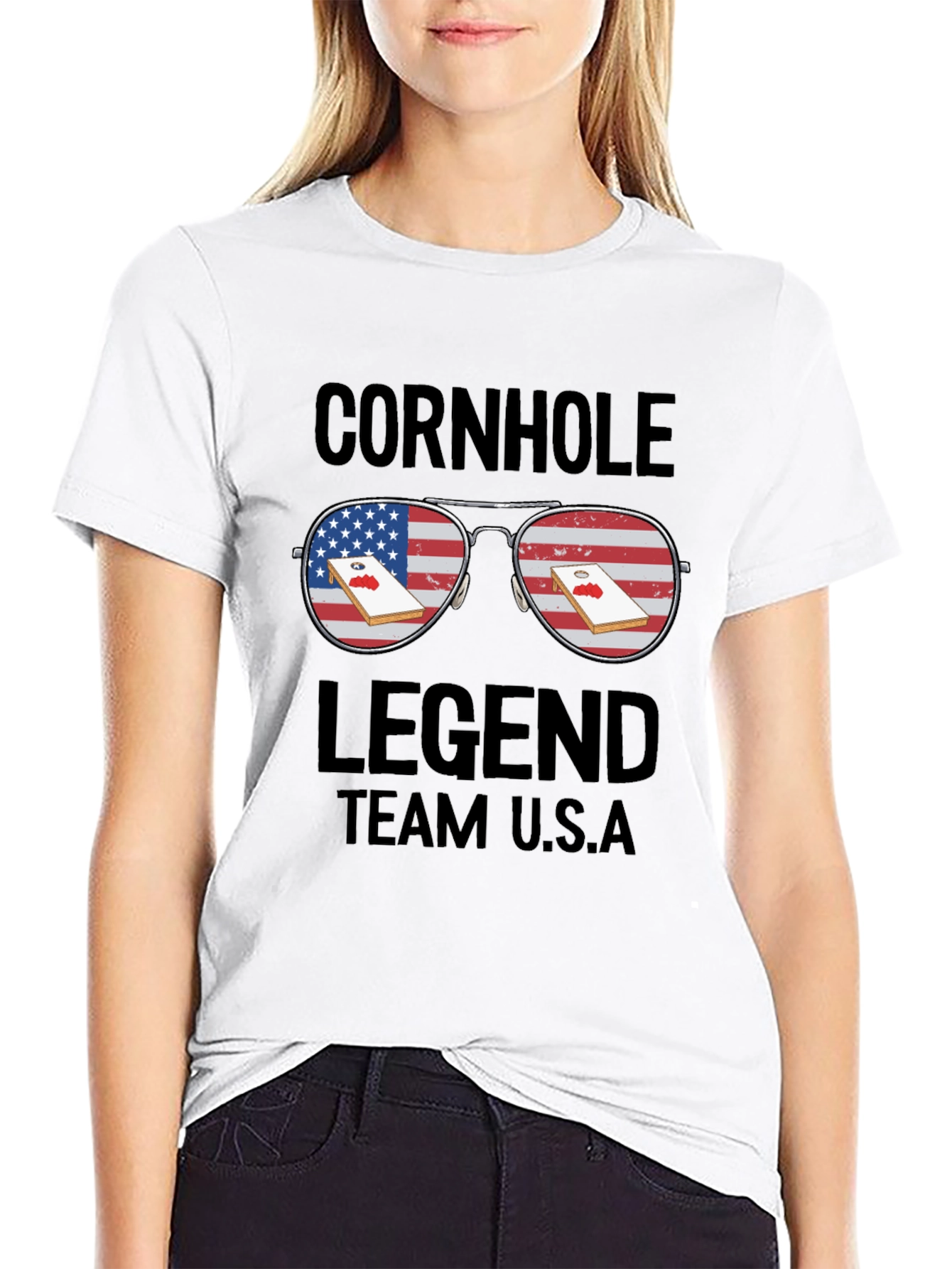 Cornhole Legend Team USA T-Shirt