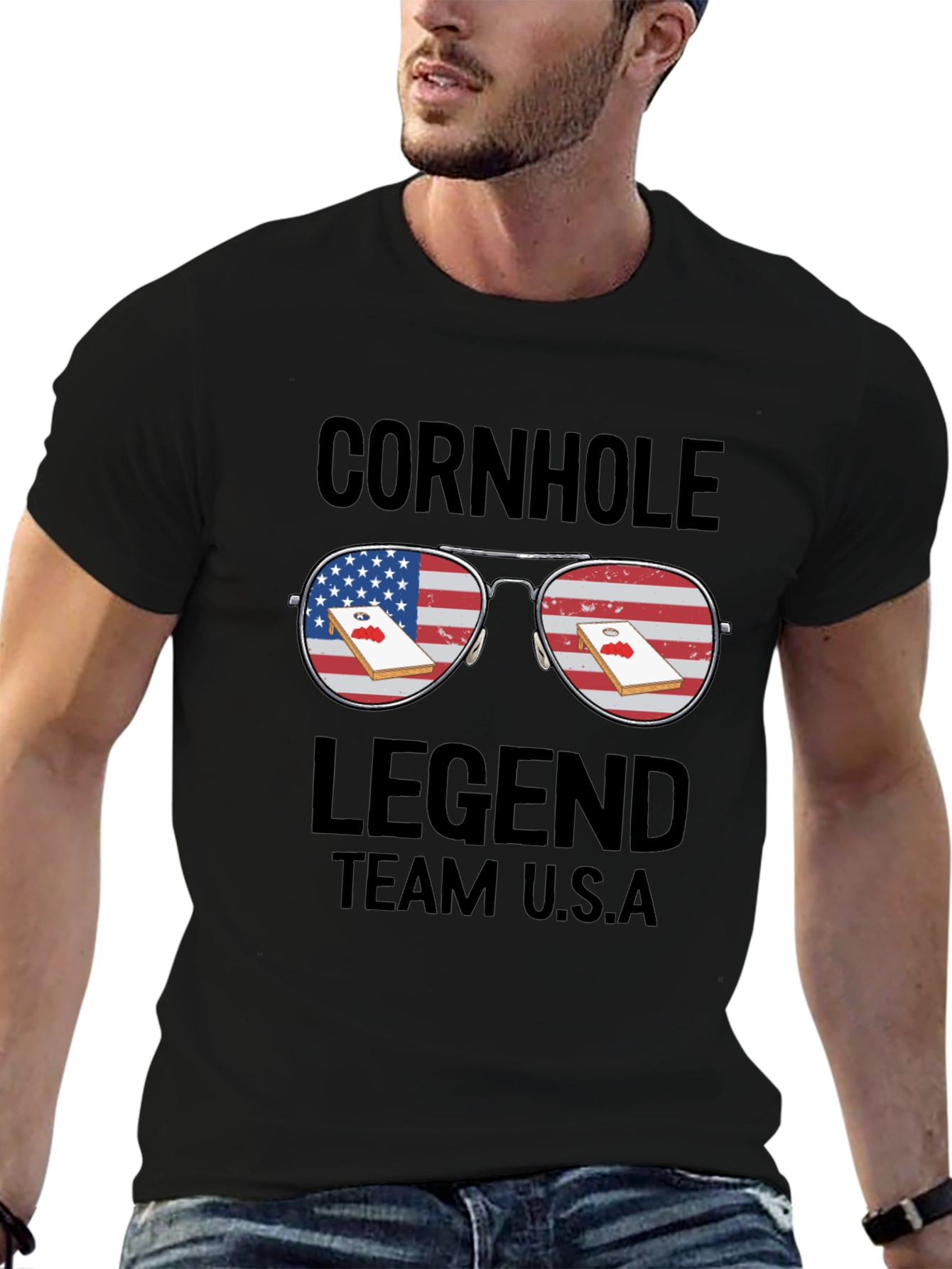 Cornhole Legend Team USA T-Shirt