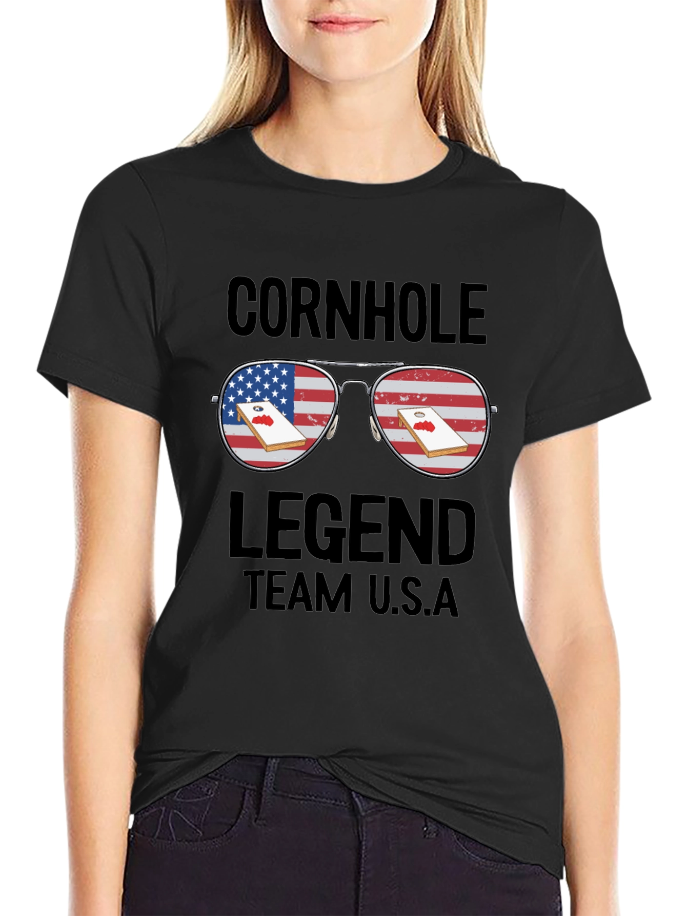 Cornhole Legend Team USA T-Shirt
