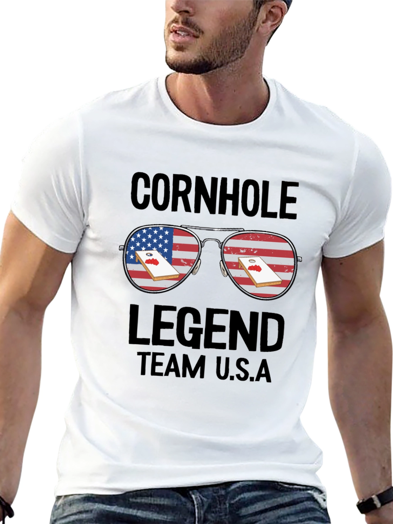 Cornhole Legend Team USA T-Shirt