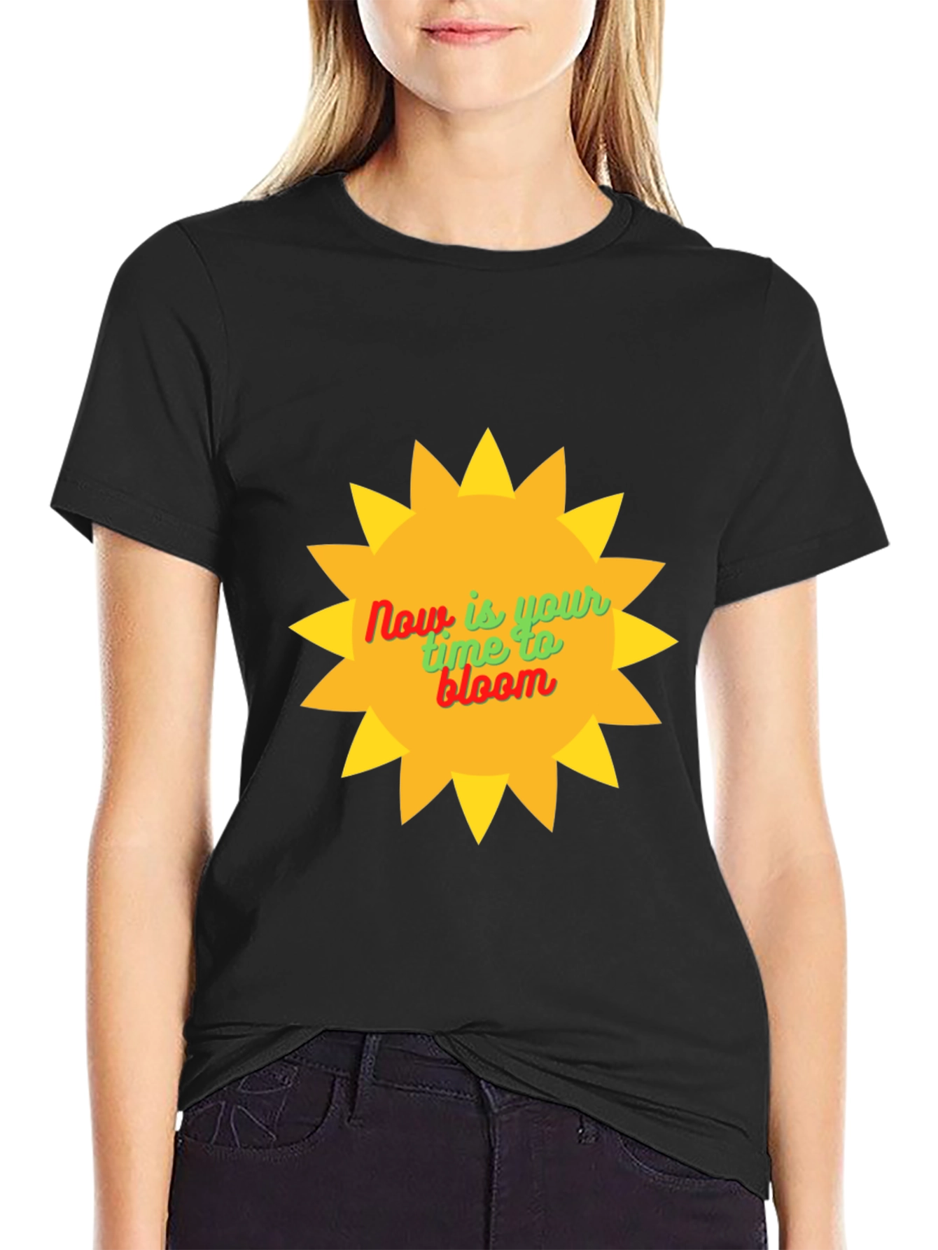Bloom Now Black T-Shirt