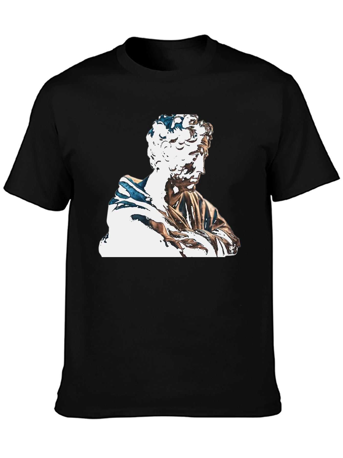 Statue Graphic Black T-Shirt