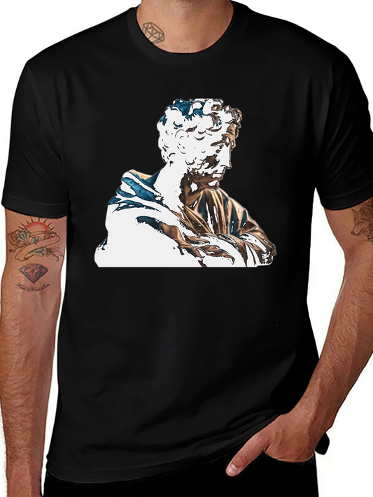 Statue Graphic Black T-Shirt