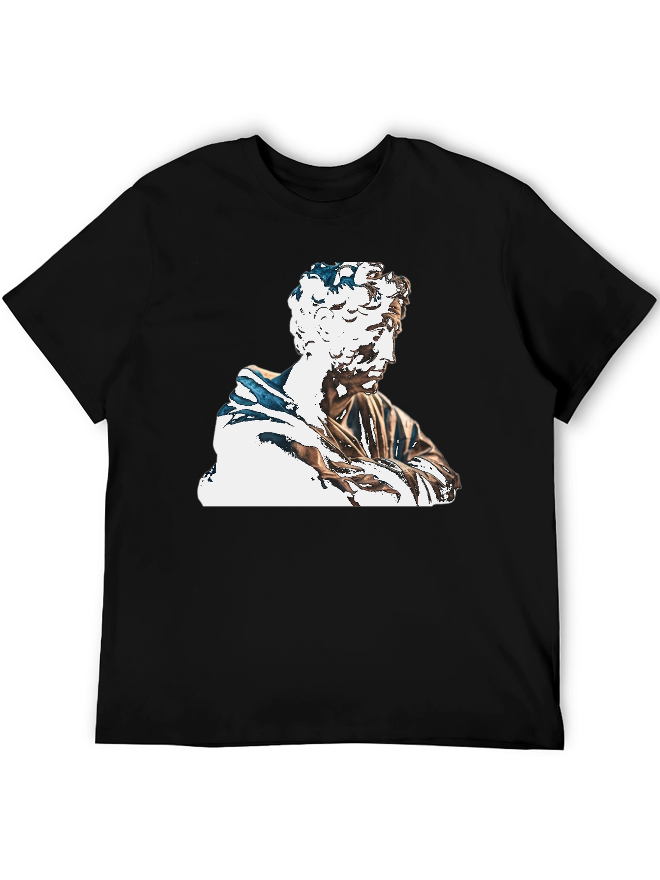 Statue Graphic Black T-Shirt