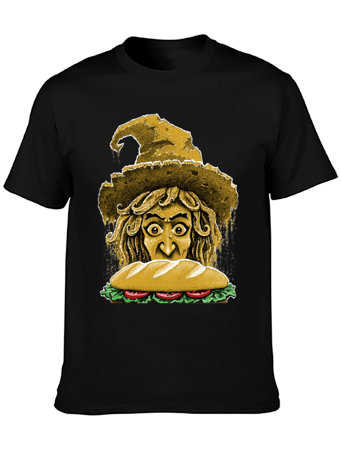 Sandwich Witch Graphic Tee - Unique Foodie T-Shirt