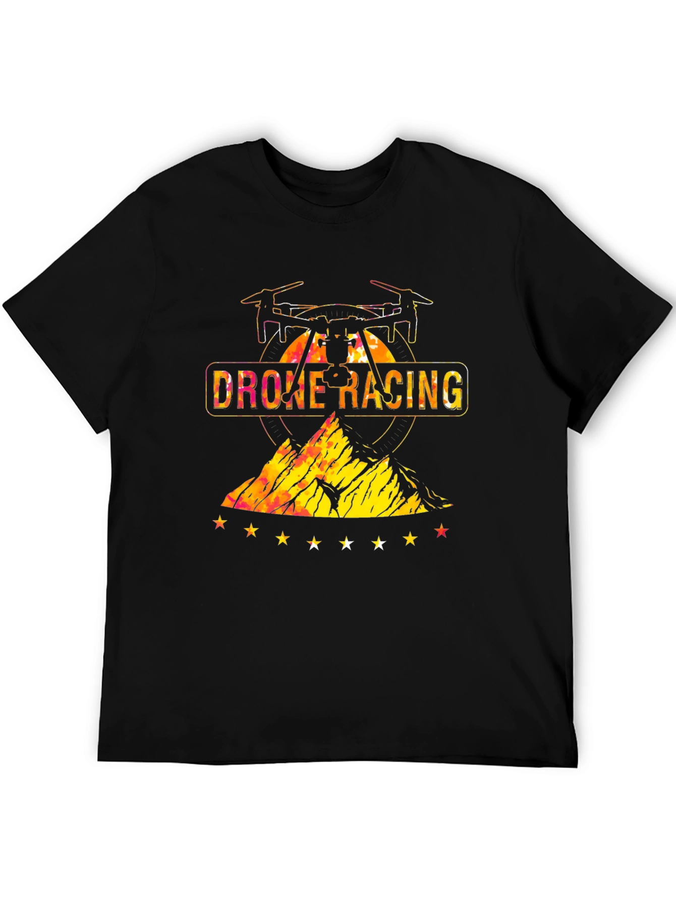 Drone Racing Graphic T-Shirt - Mens Black Tee