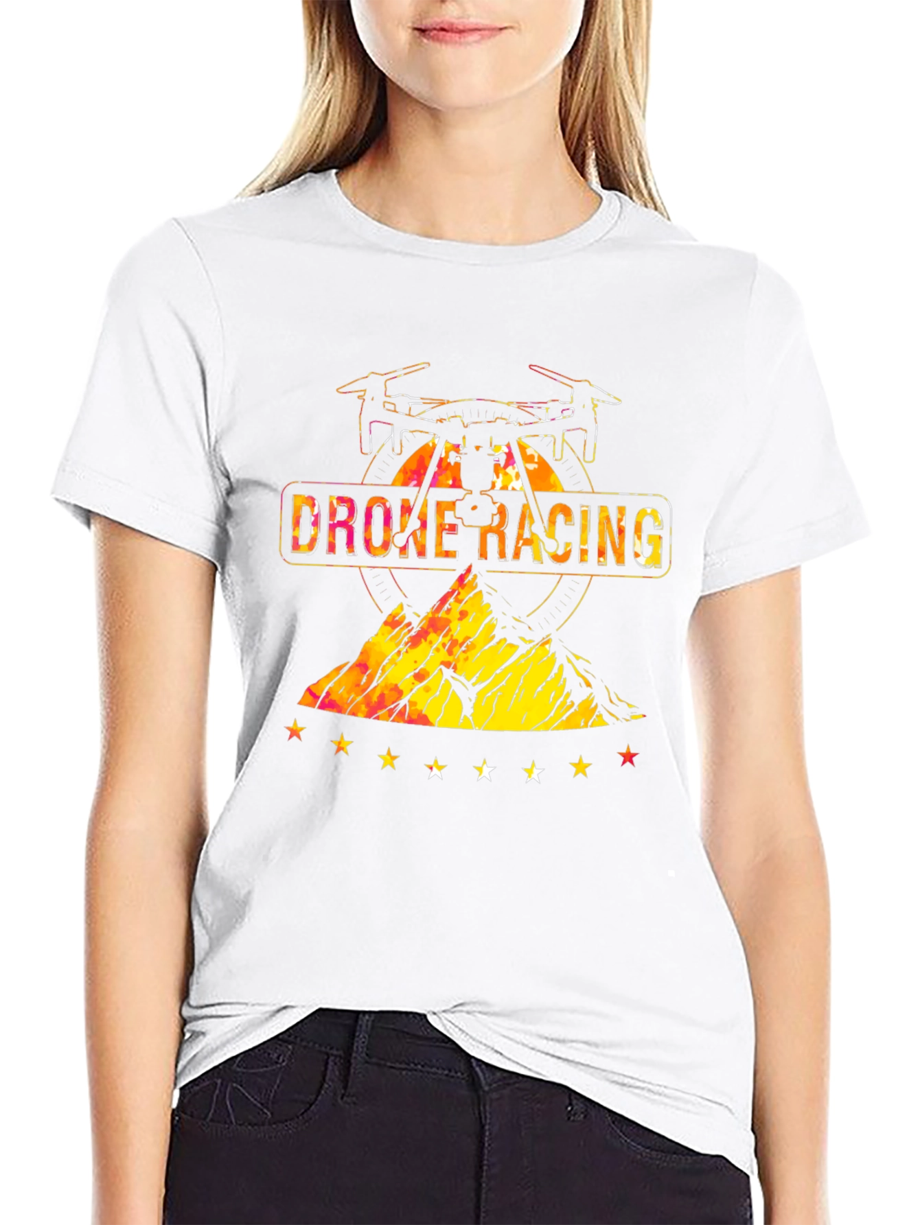 Drone Racing Graphic T-Shirt - Mens Black Tee
