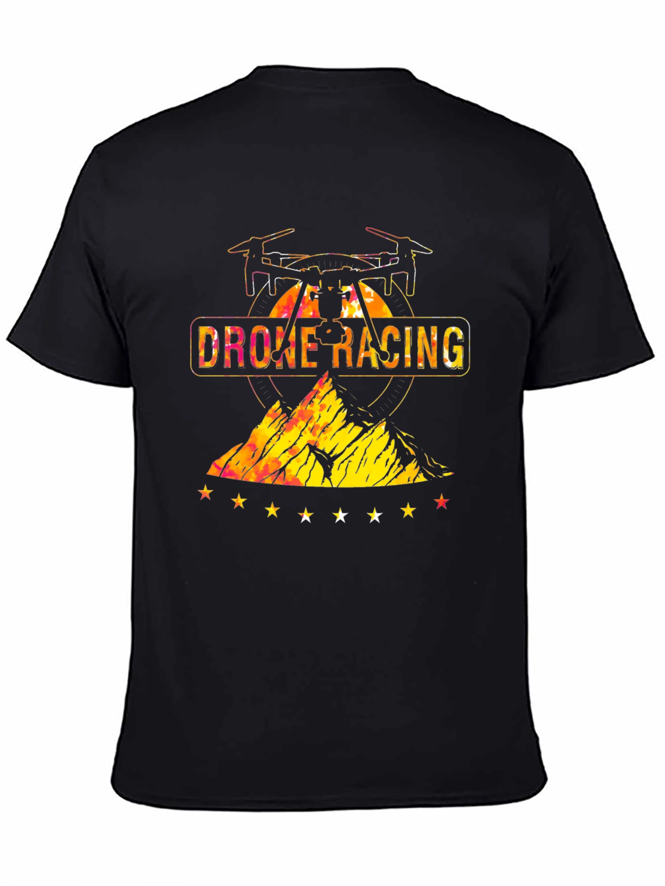 Drone Racing Graphic T-Shirt - Mens Black Tee