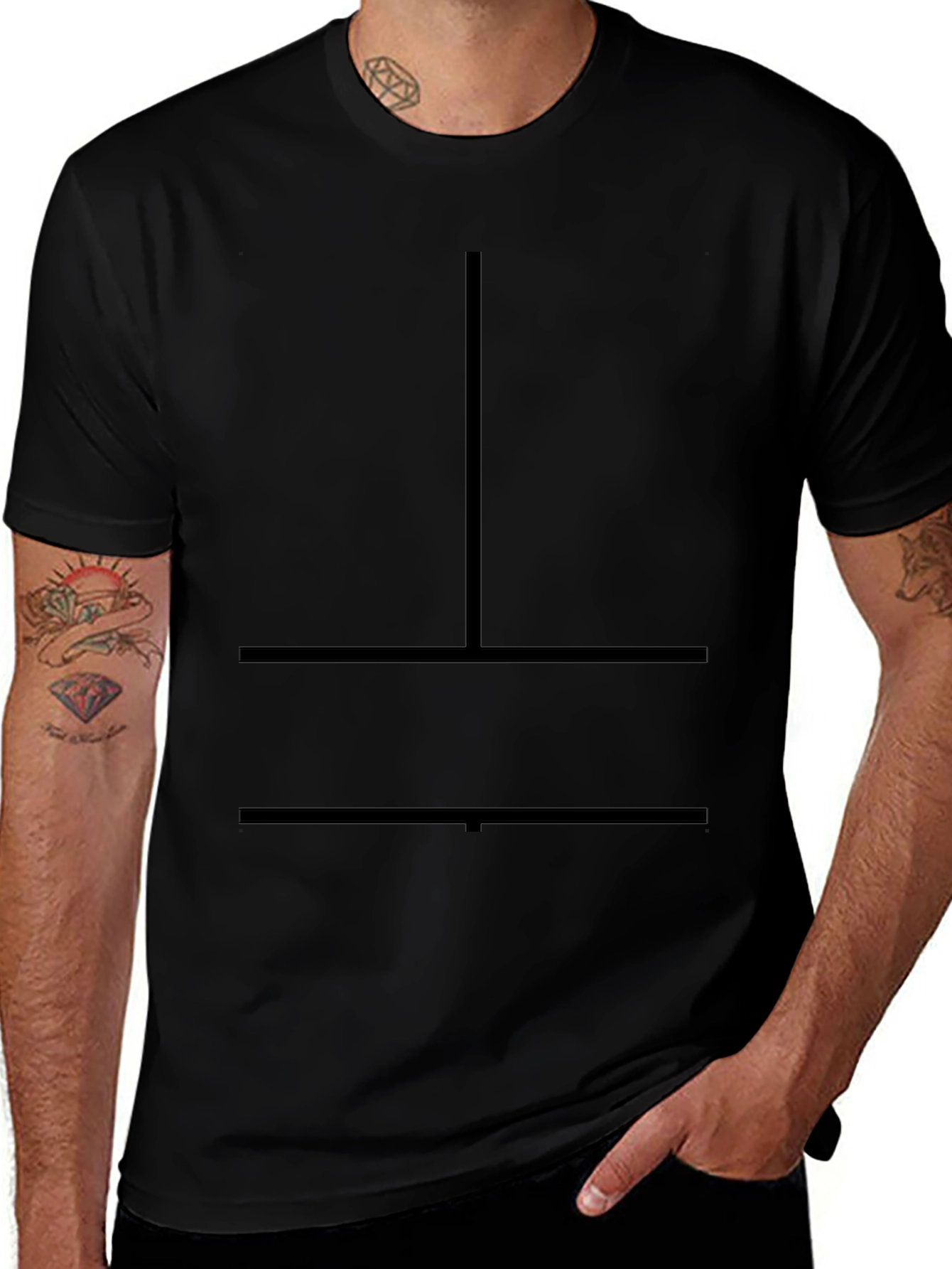 Minimalist Black T-Shirt - Modern Graphic Tee