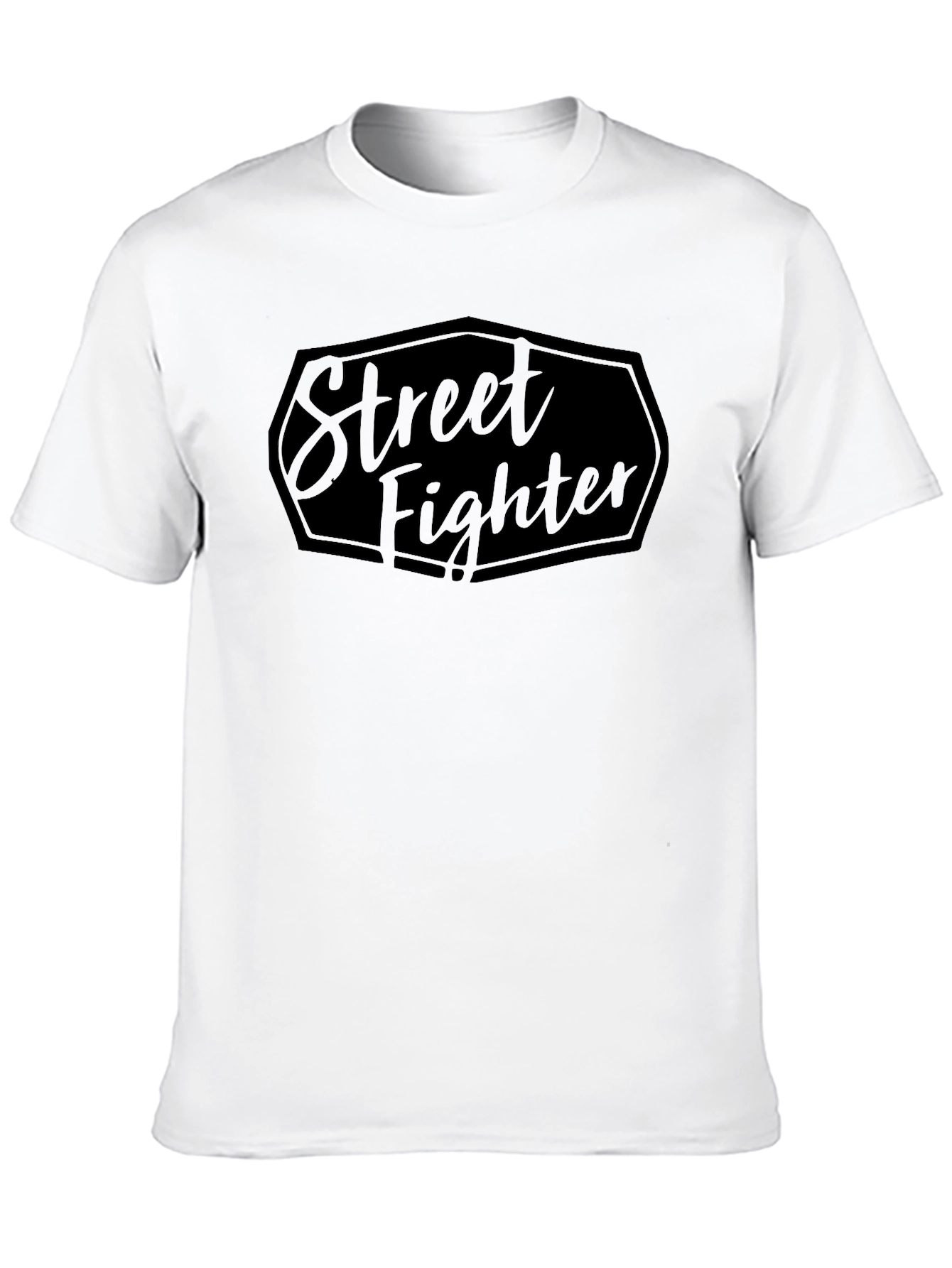 Street Fighter Black Tee - Classic Game Style