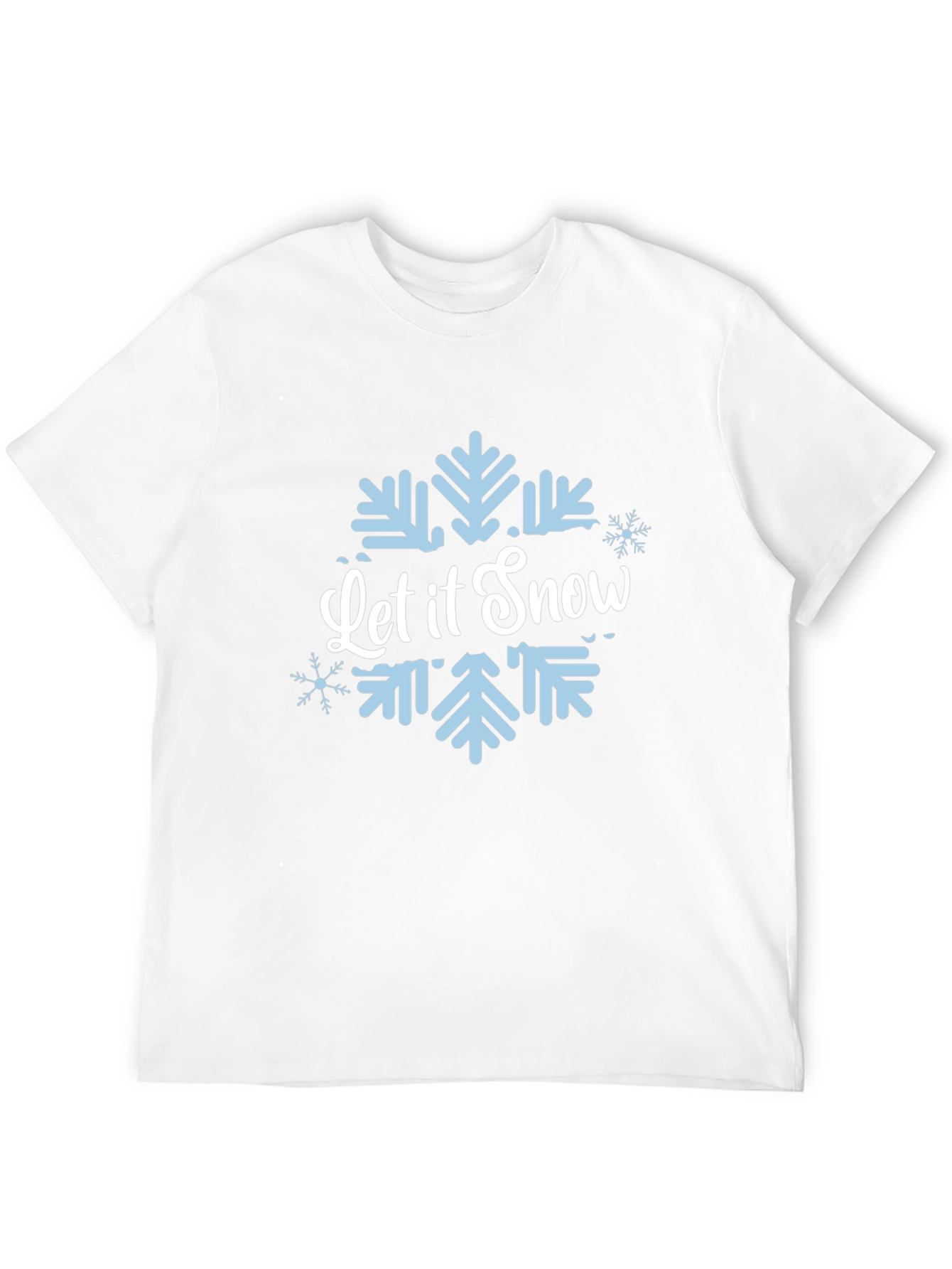 Let it Snow Black Snowflake Tee