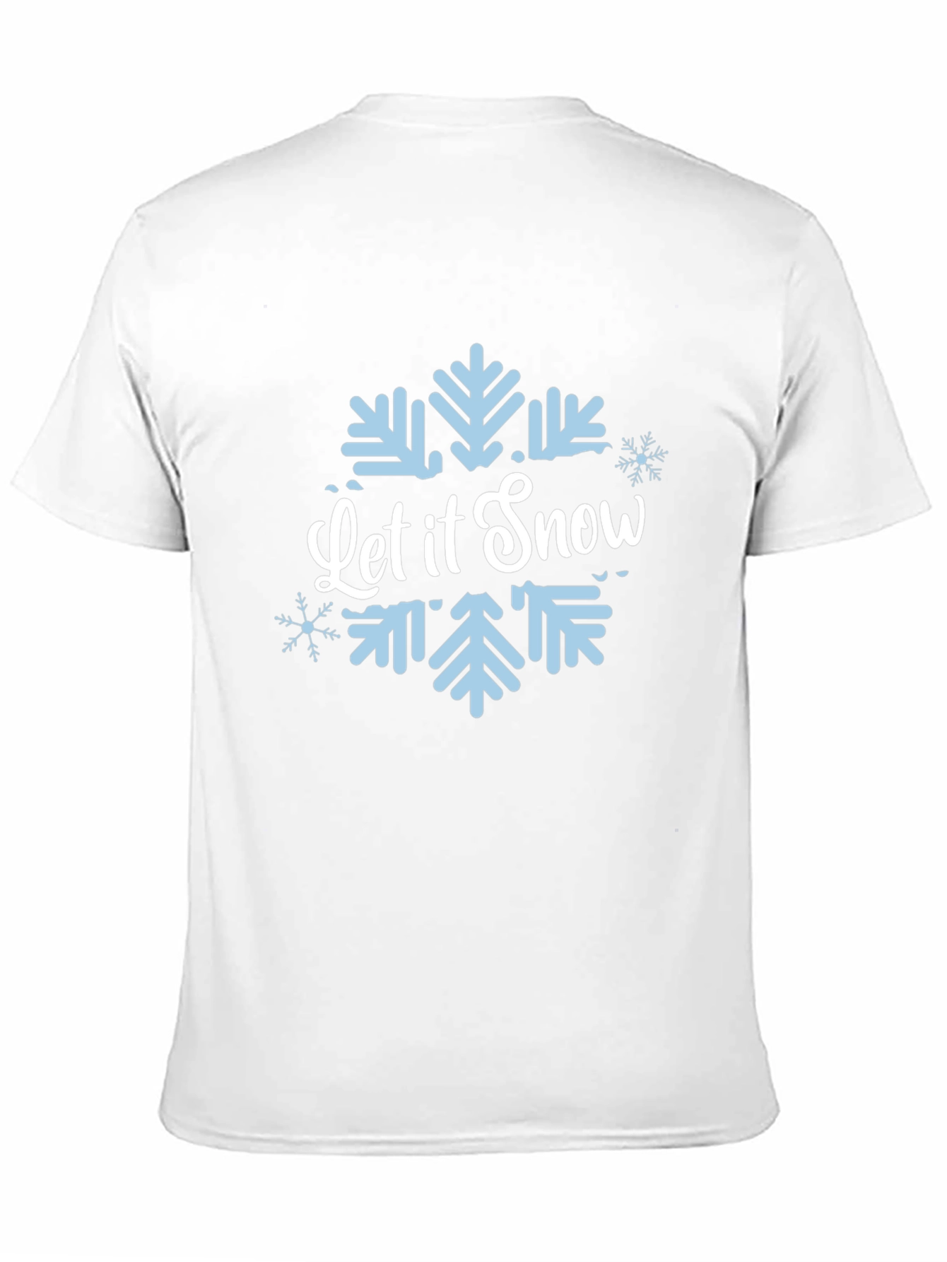 Let it Snow Black Snowflake Tee