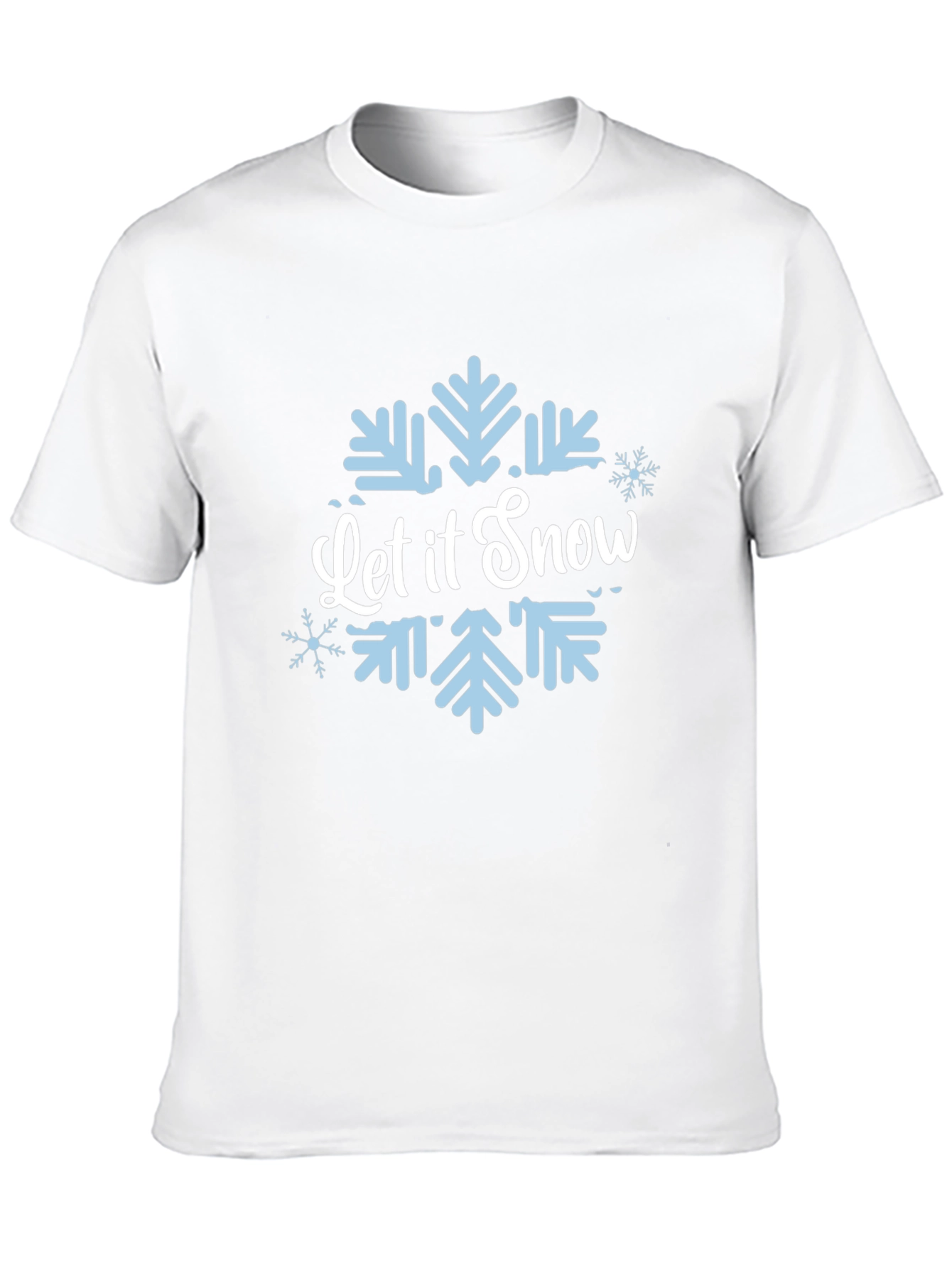 Let it Snow Black Snowflake Tee