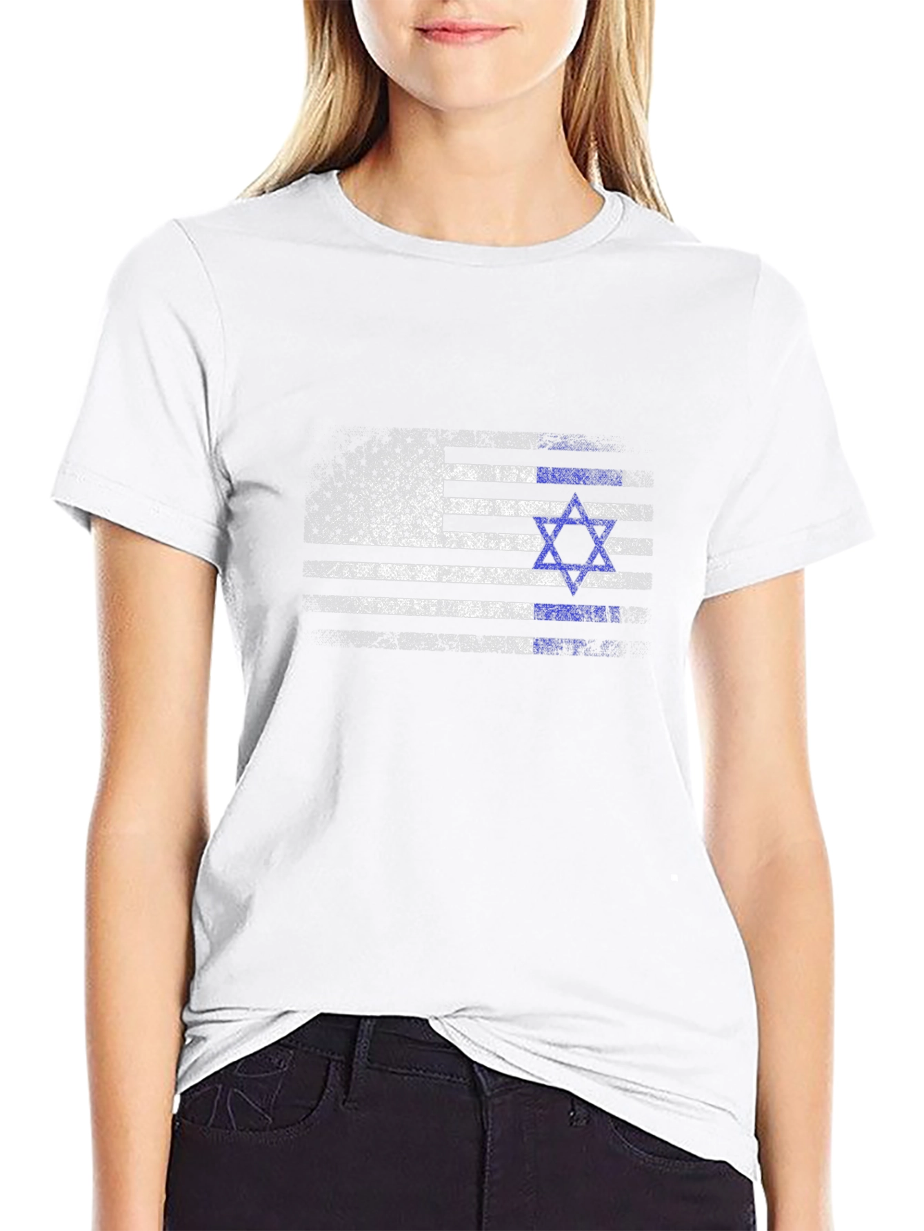 USA Israel Flag Graphic T-Shirt