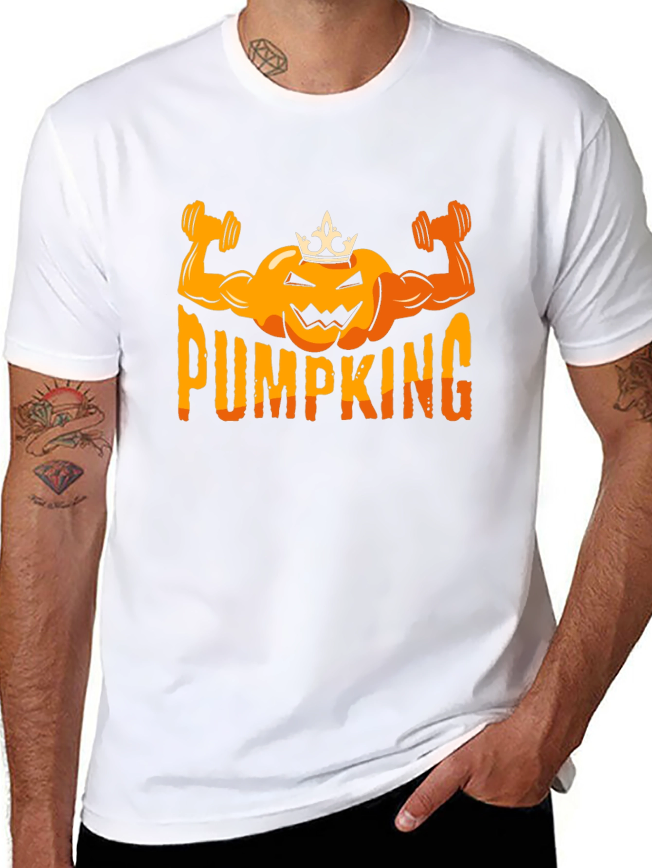 PUMP KING Halloween Gym Workout Shirt