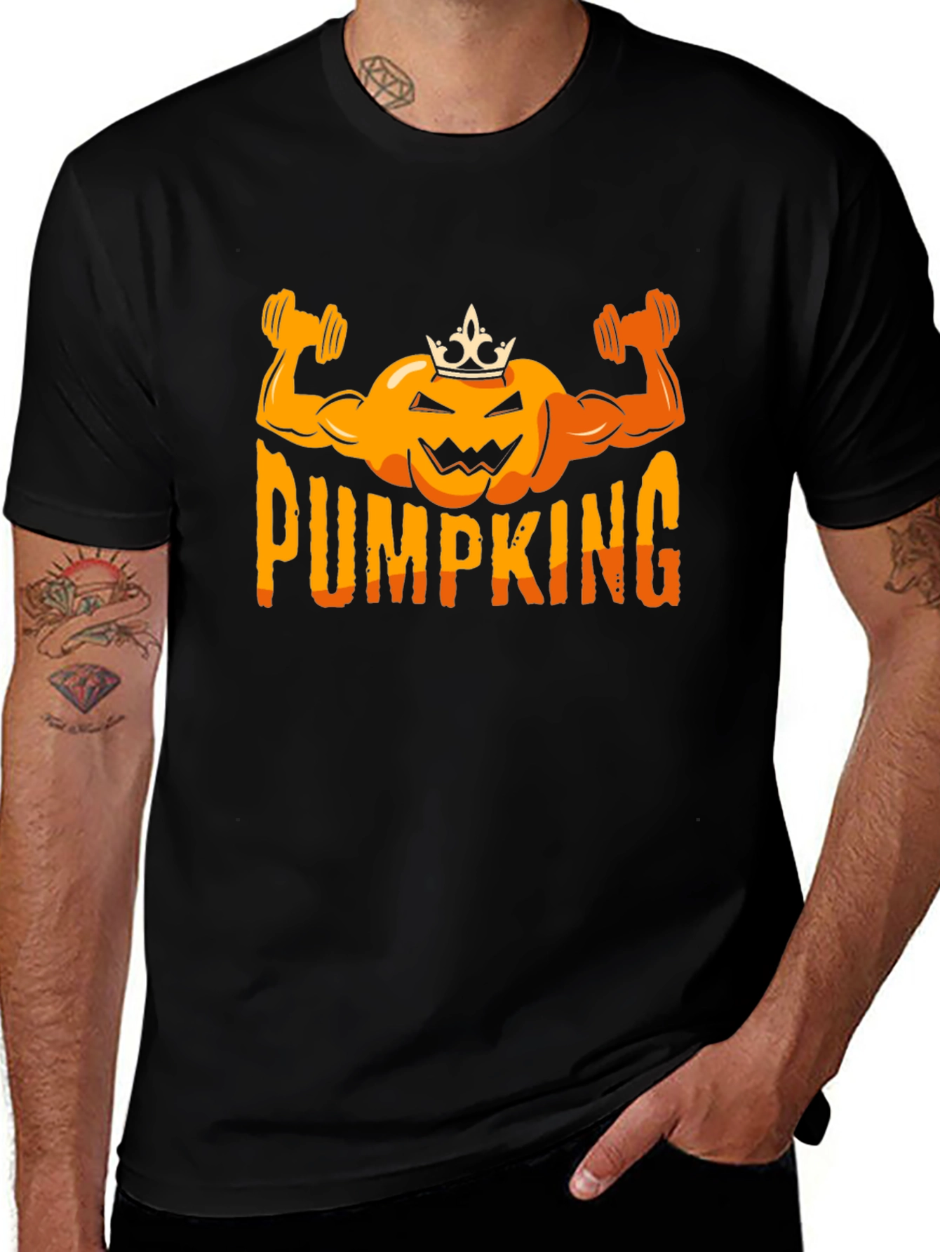 PUMP KING Halloween Gym Workout Shirt
