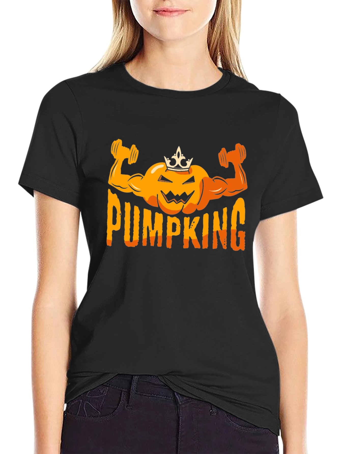 PUMP KING Halloween Gym Workout Shirt