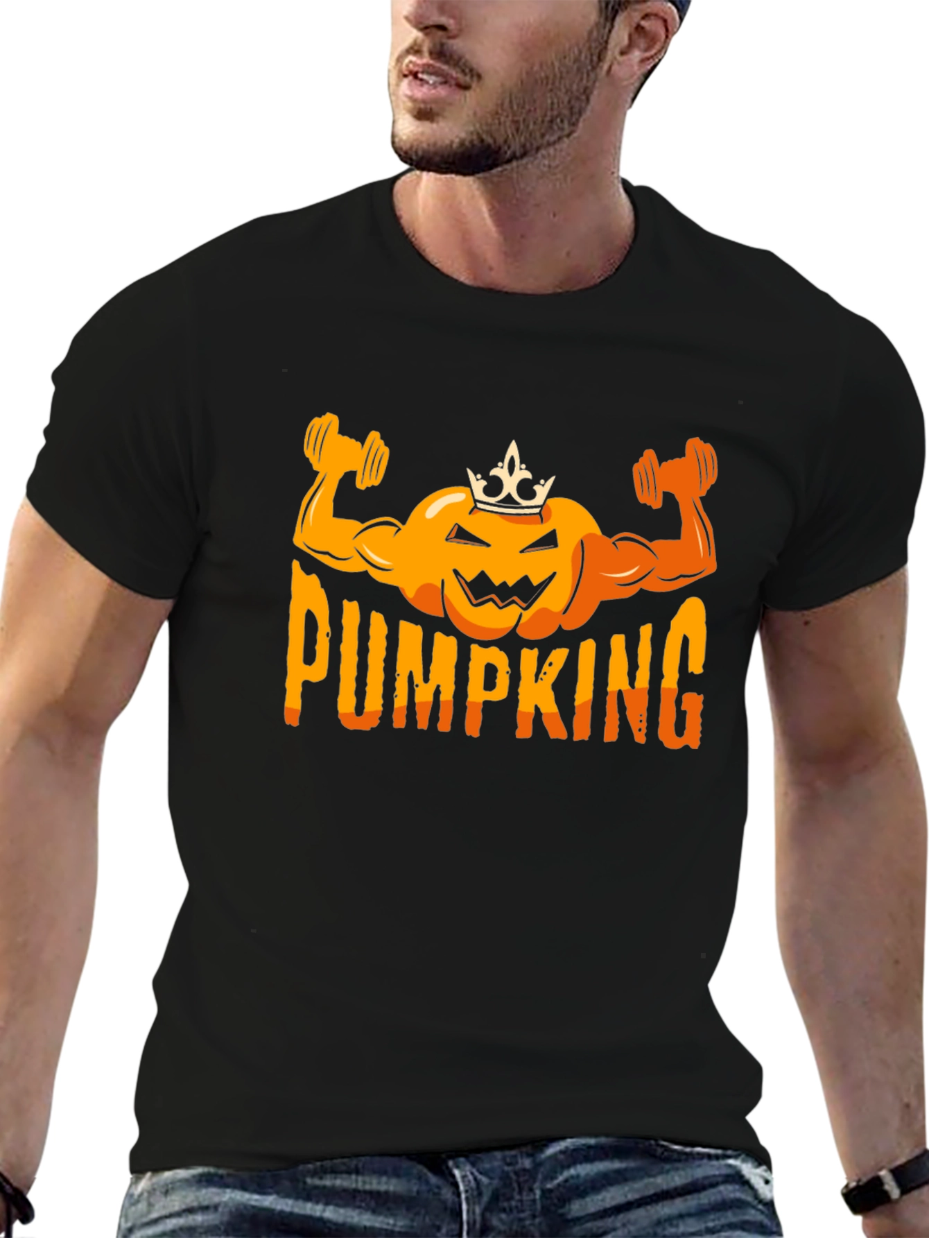PUMP KING Halloween Gym Workout Shirt