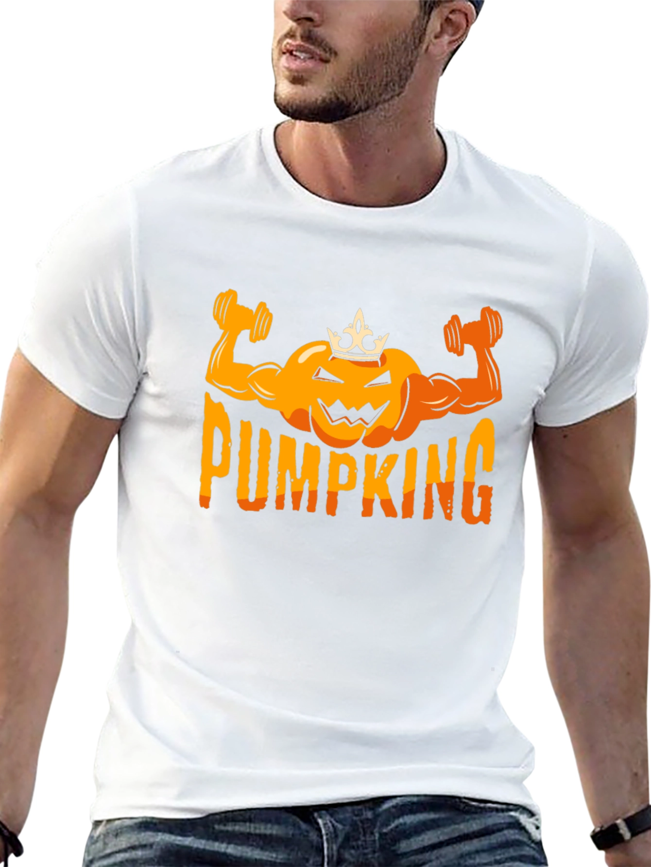PUMP KING Halloween Gym Workout Shirt