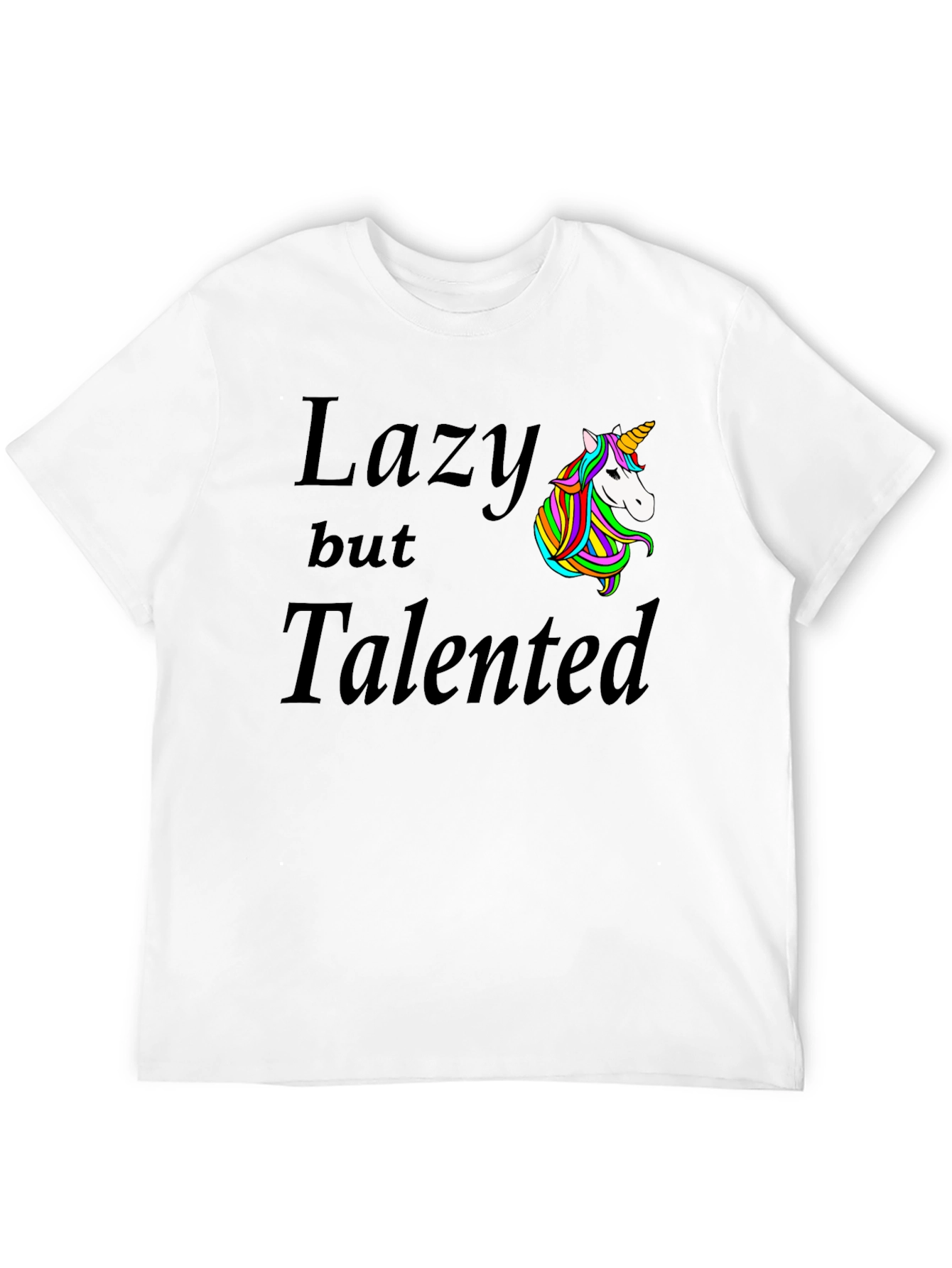 Lazy But Talented Unicorn Graphic Tee