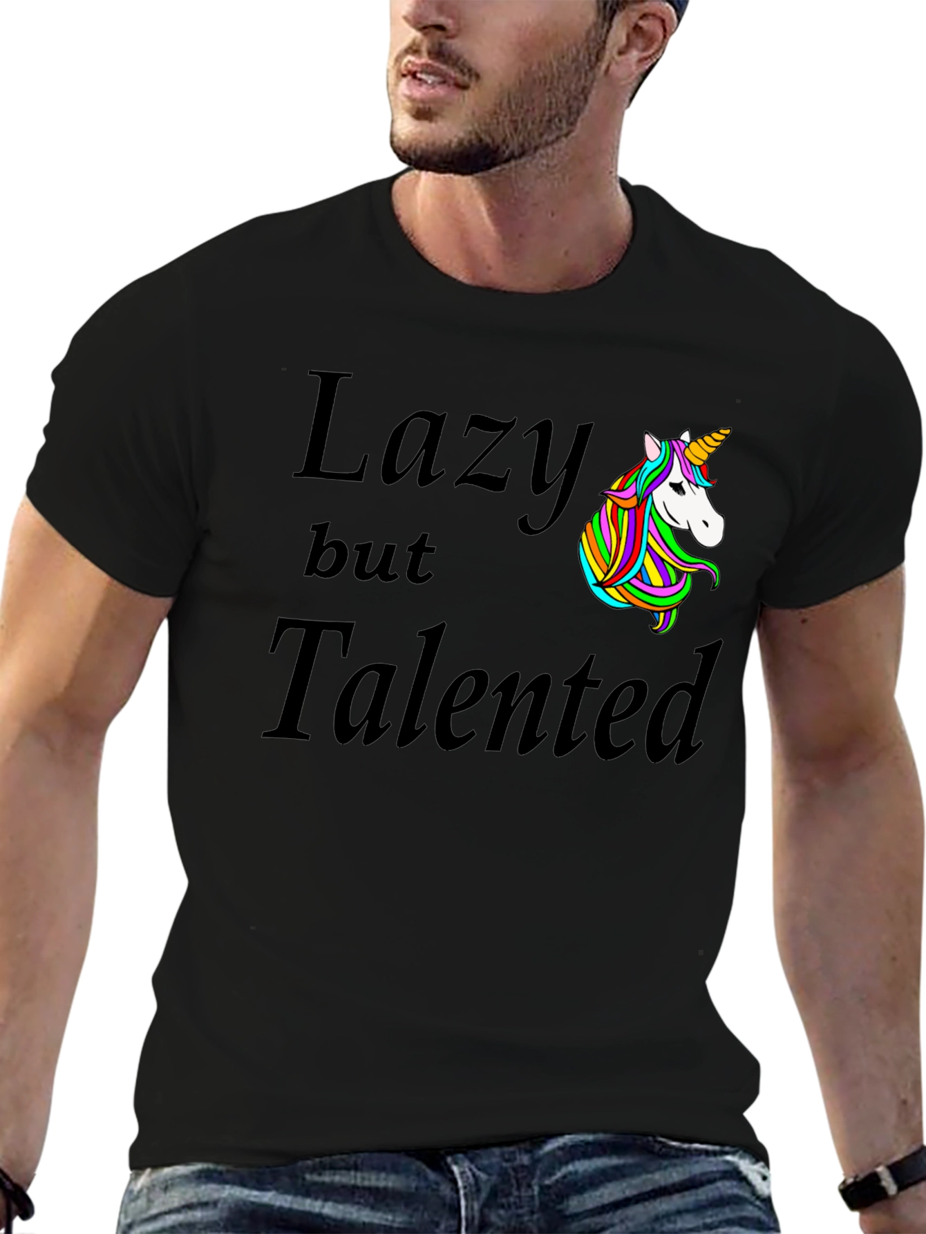 Lazy But Talented Unicorn Graphic Tee