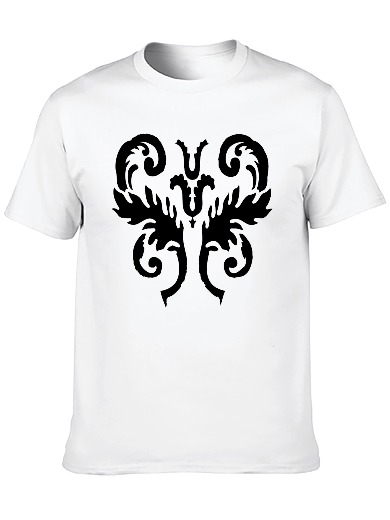 Black Ornamental Graphic Tee