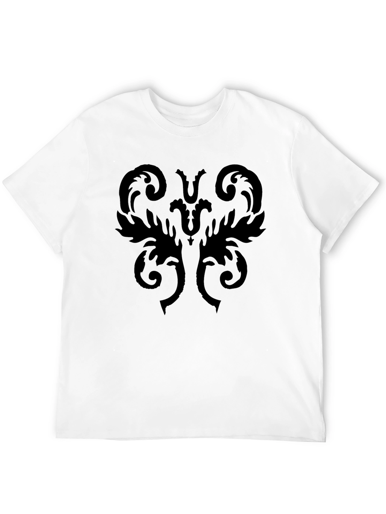 Black Ornamental Graphic Tee