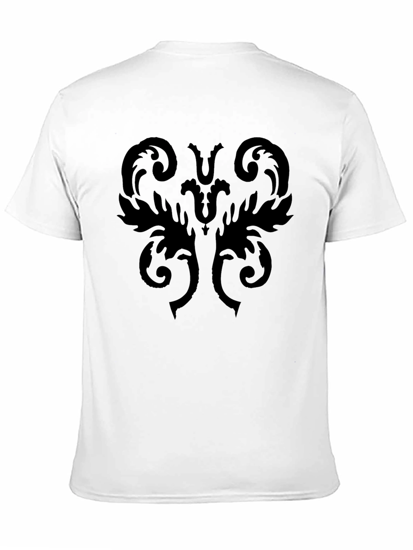 Black Ornamental Graphic Tee