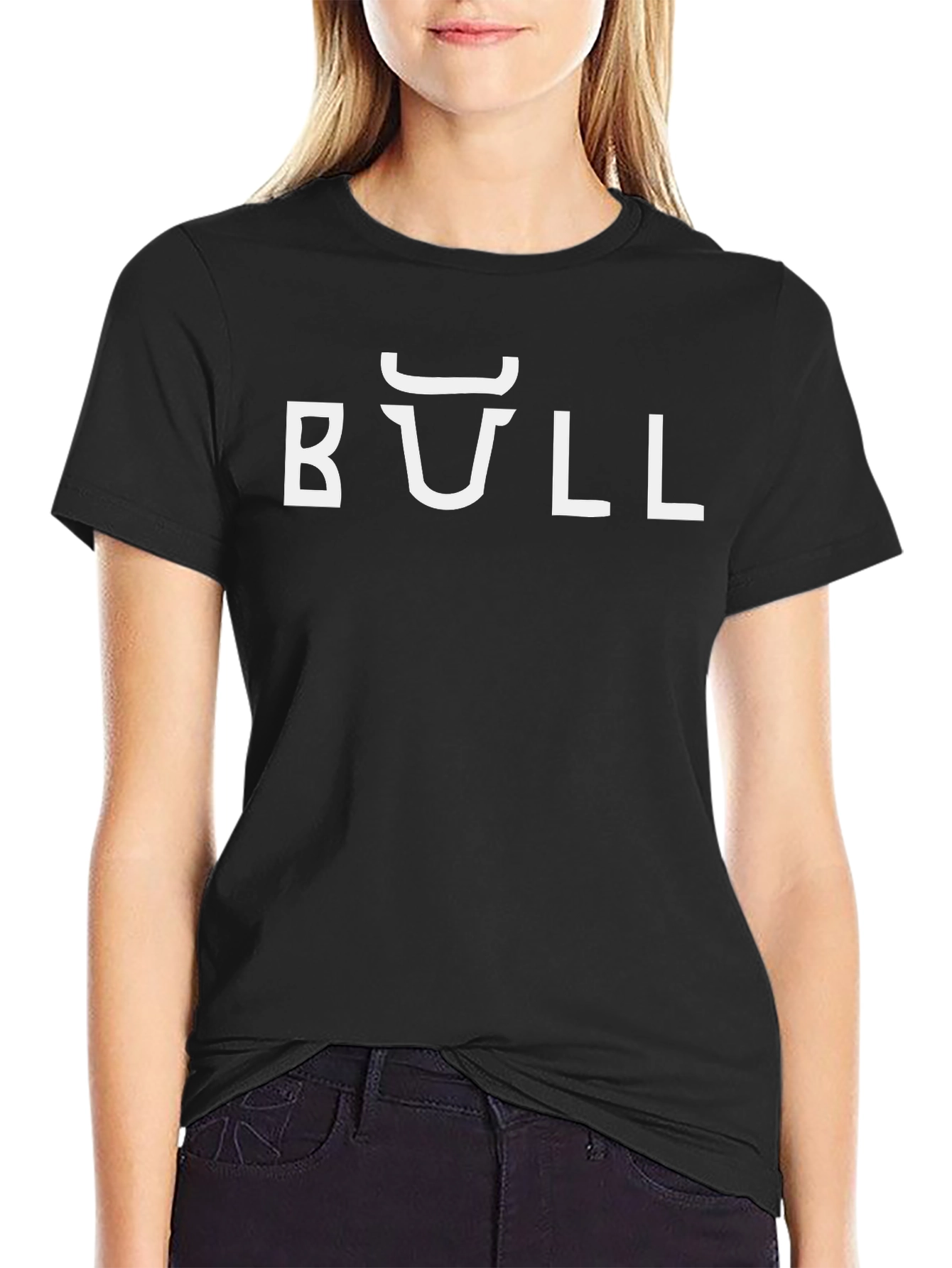 Cool Black Bull Graphic T-Shirt