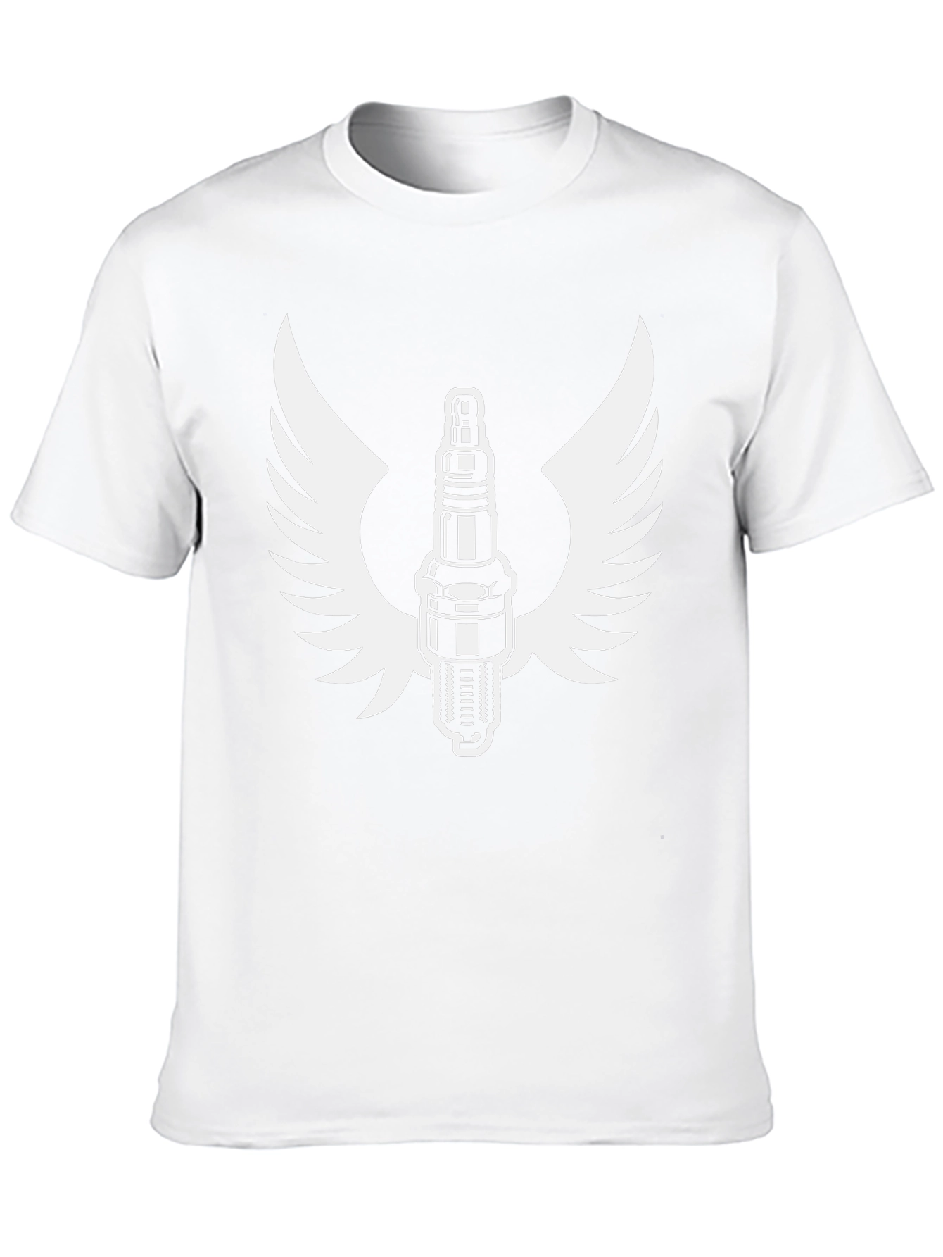 Spark Plug Wings Graphic Tee - Classic Black