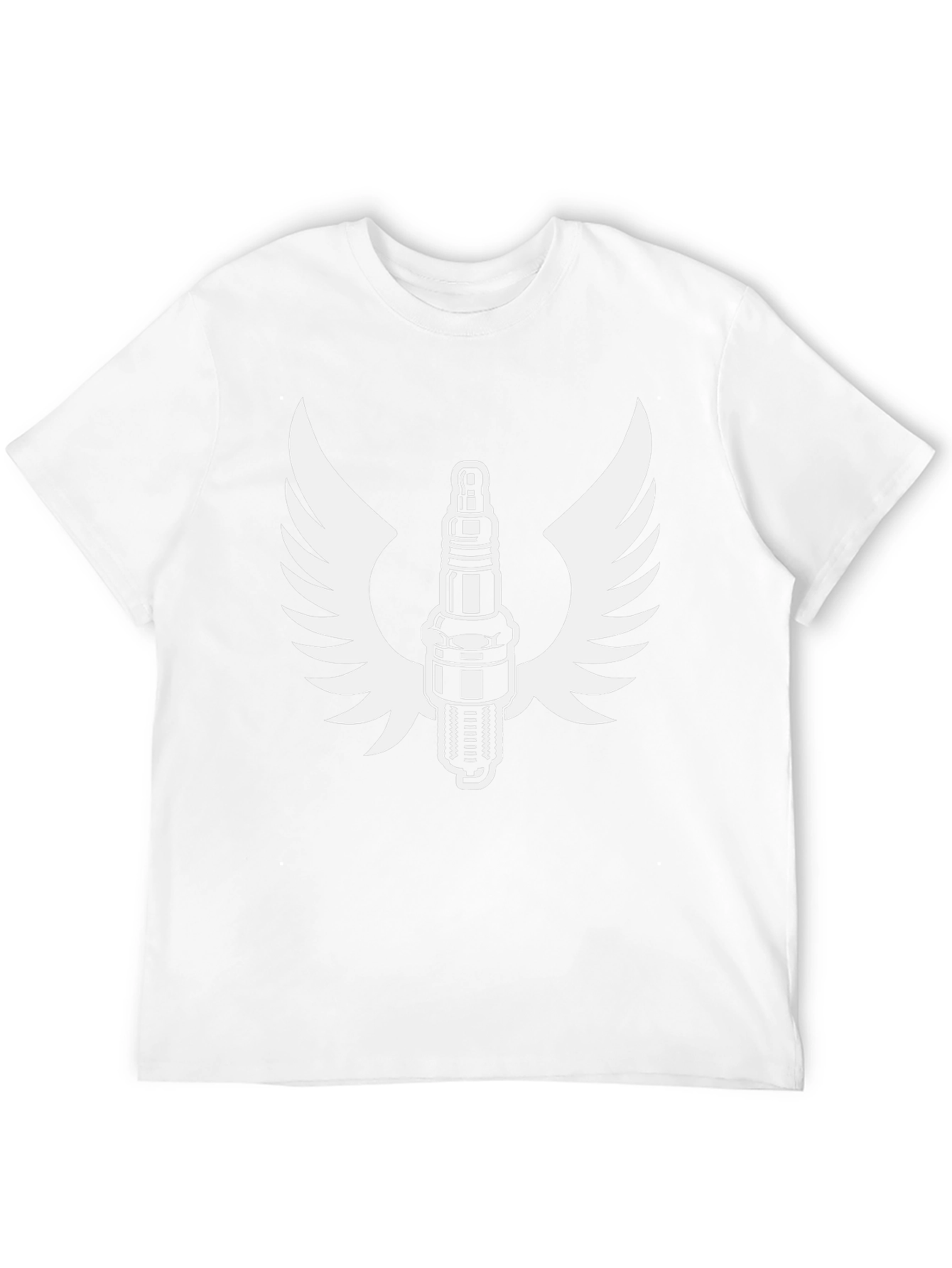 Spark Plug Wings Graphic Tee - Classic Black