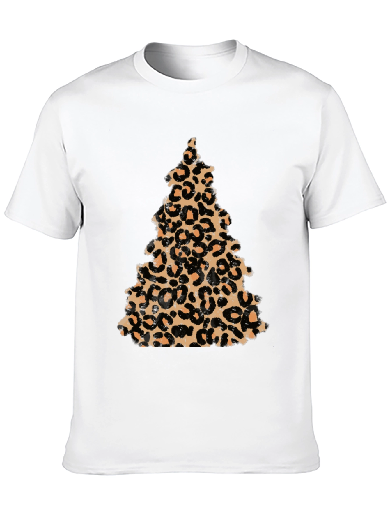 Leopard Print Christmas Tree T-Shirt