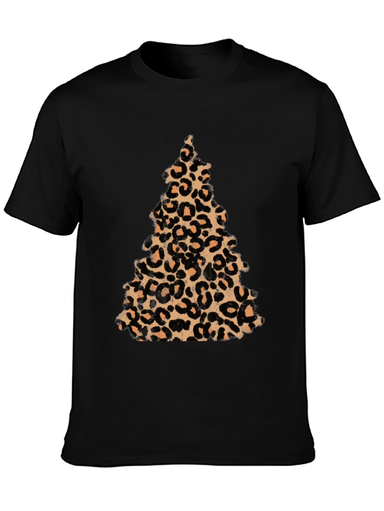 Leopard Print Christmas Tree T-Shirt