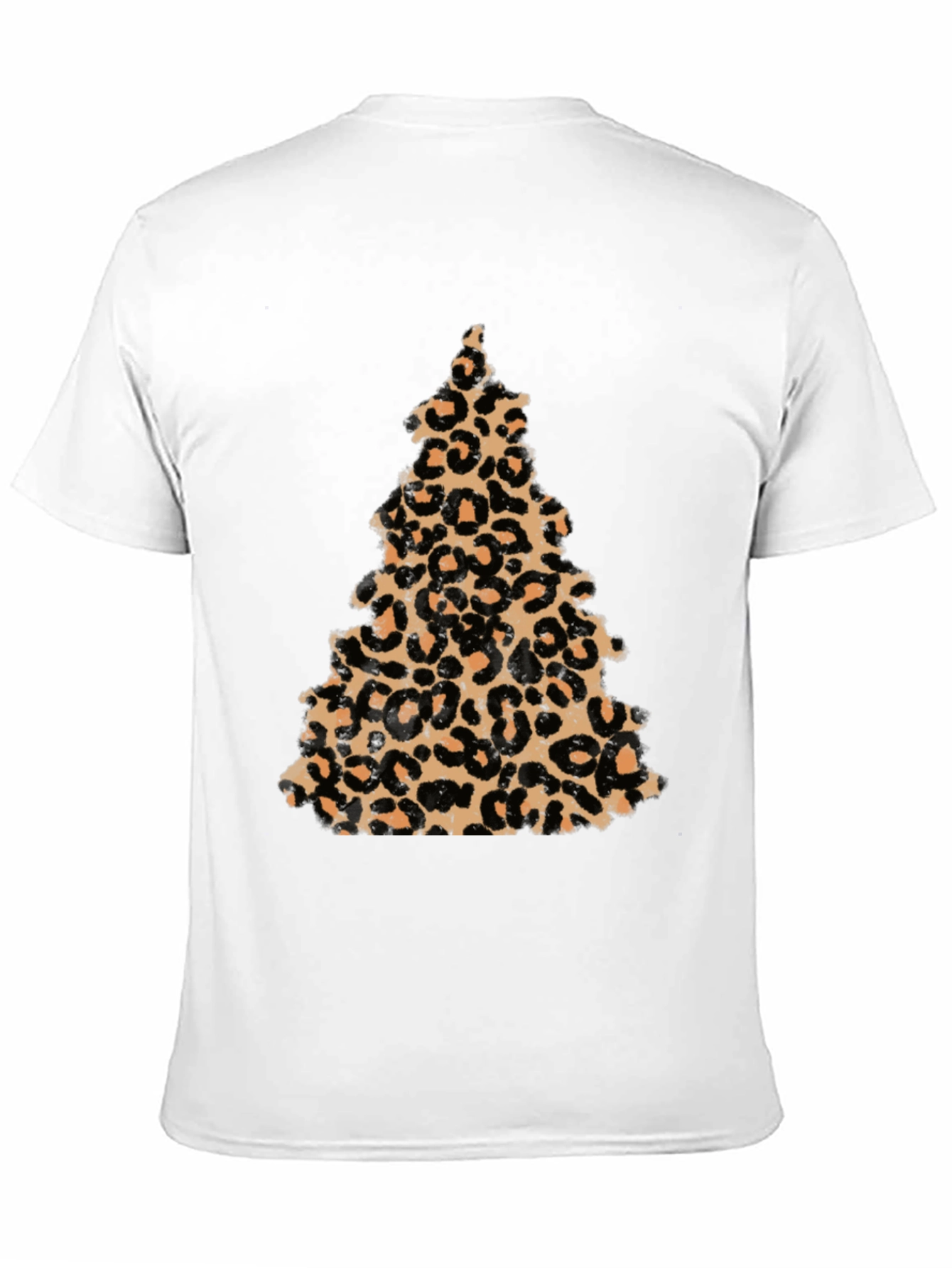 Leopard Print Christmas Tree T-Shirt