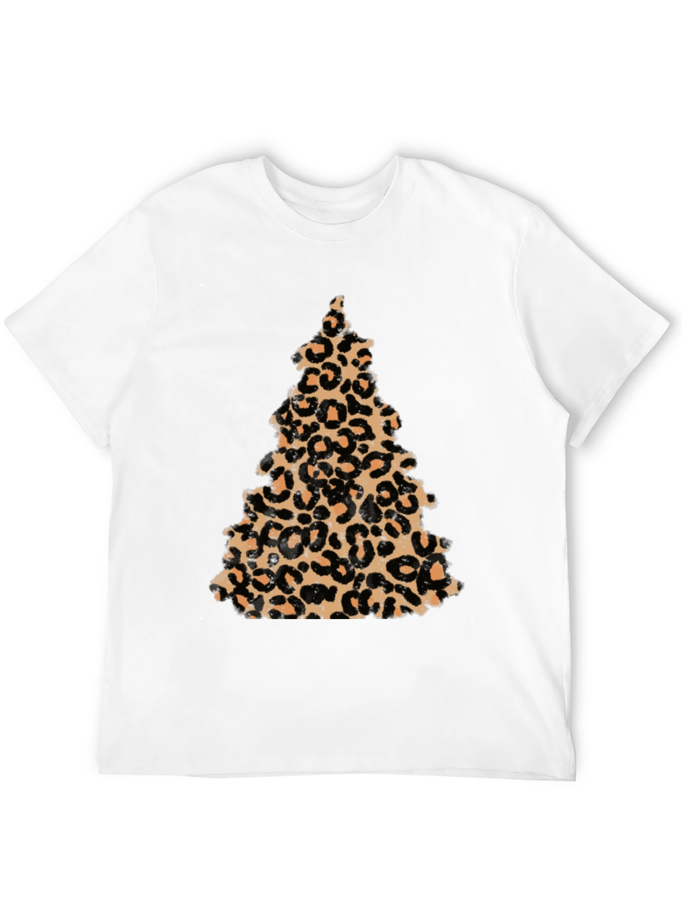 Leopard Print Christmas Tree T-Shirt