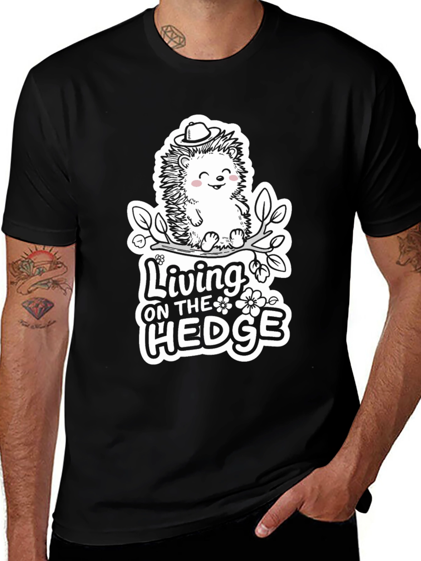 Living on the Hedge Graphic Tee