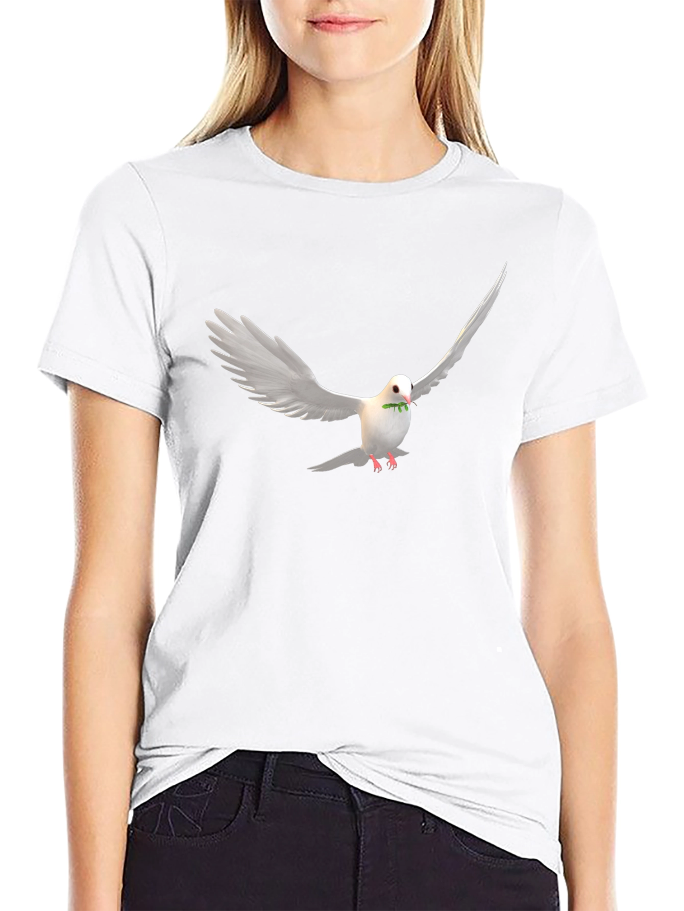Dove Peace Black T-Shirt