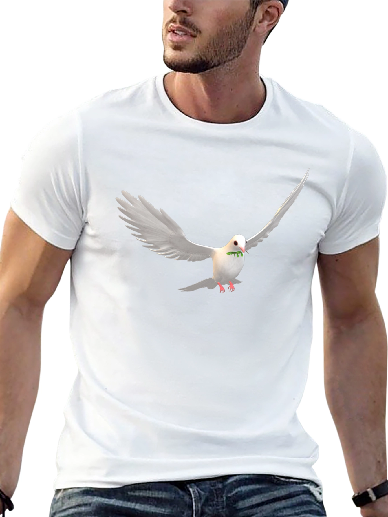 Dove Peace Black T-Shirt