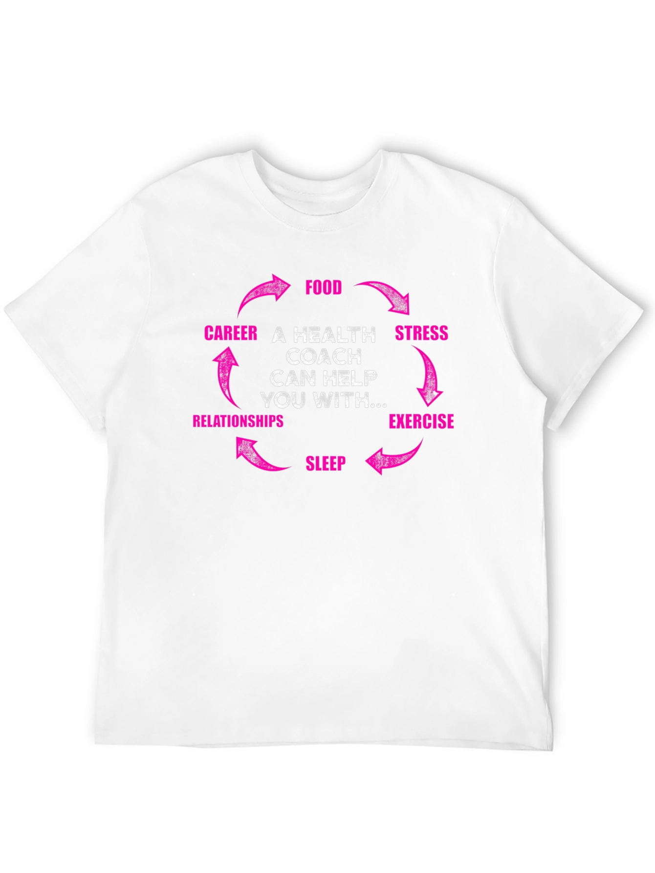 Health Coach T-Shirt - Food Career Relationships Graphic Tee