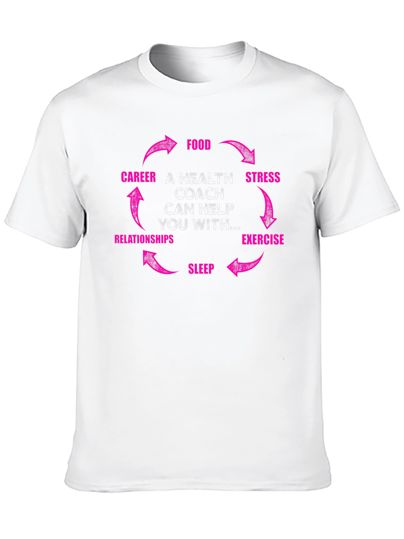 Health Coach T-Shirt - Food Career Relationships Graphic Tee