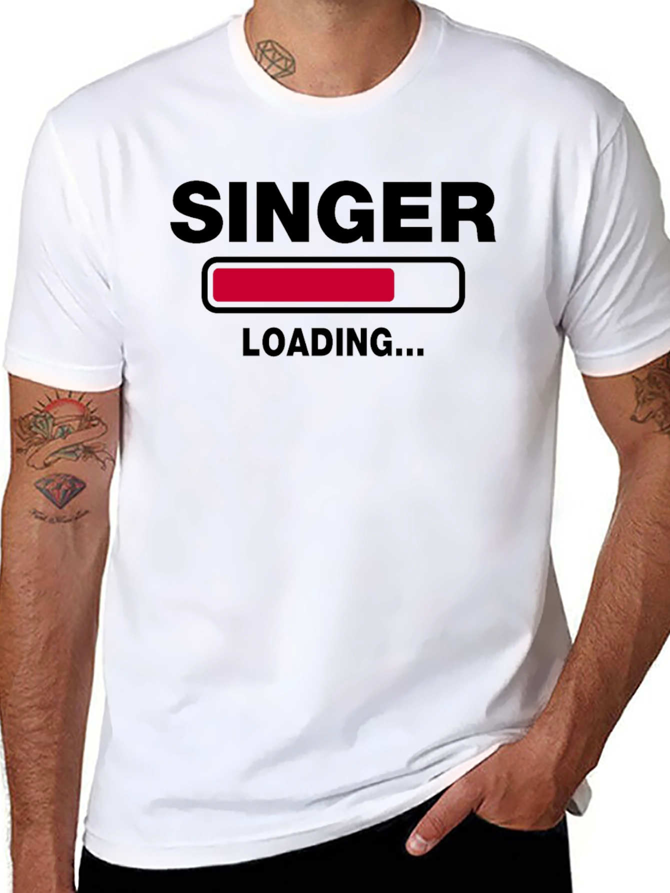 Singer Loading Funny Graphic T-Shirt