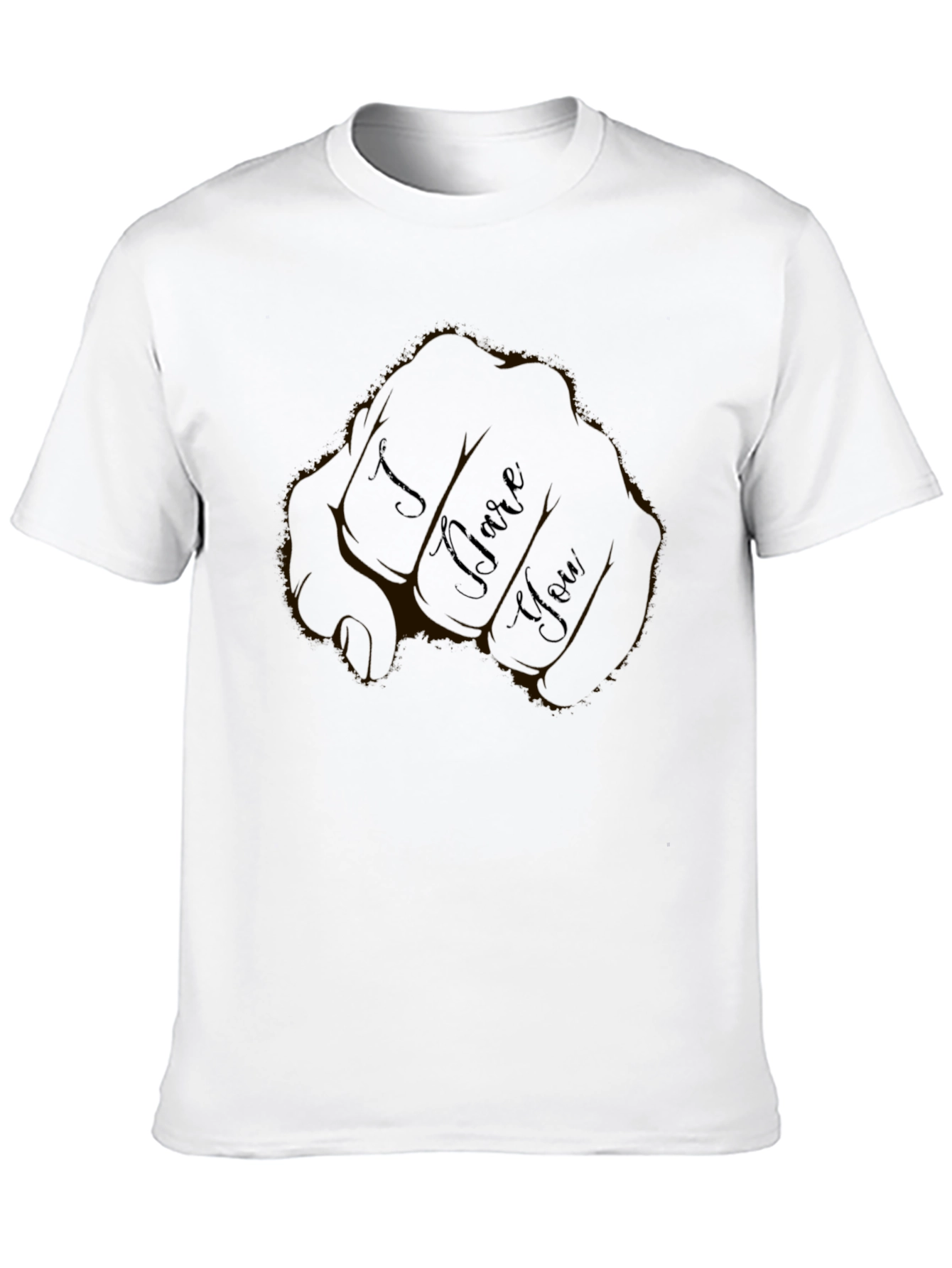 I Dare You Black Graphic Tee