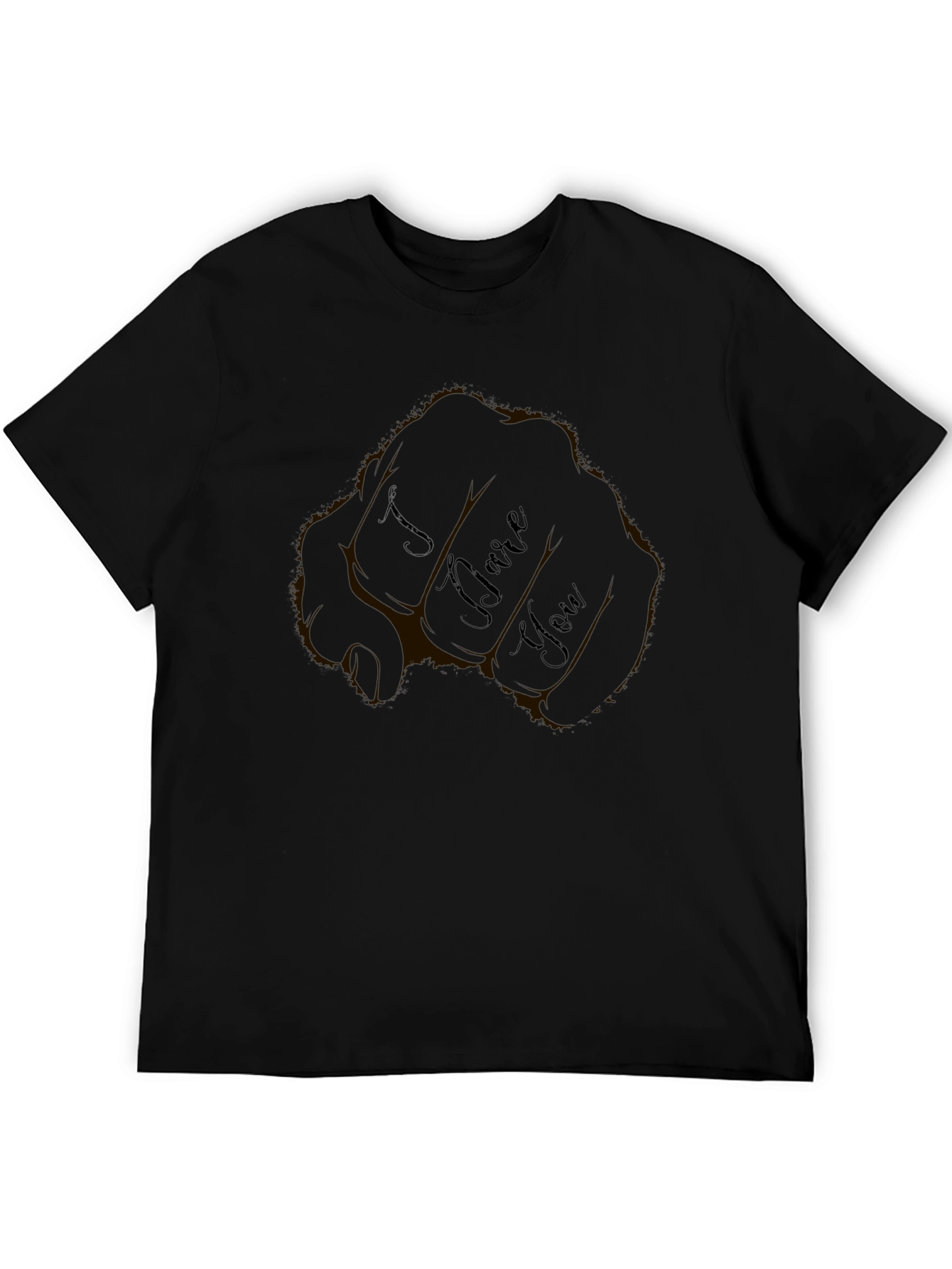 I Dare You Black Graphic Tee