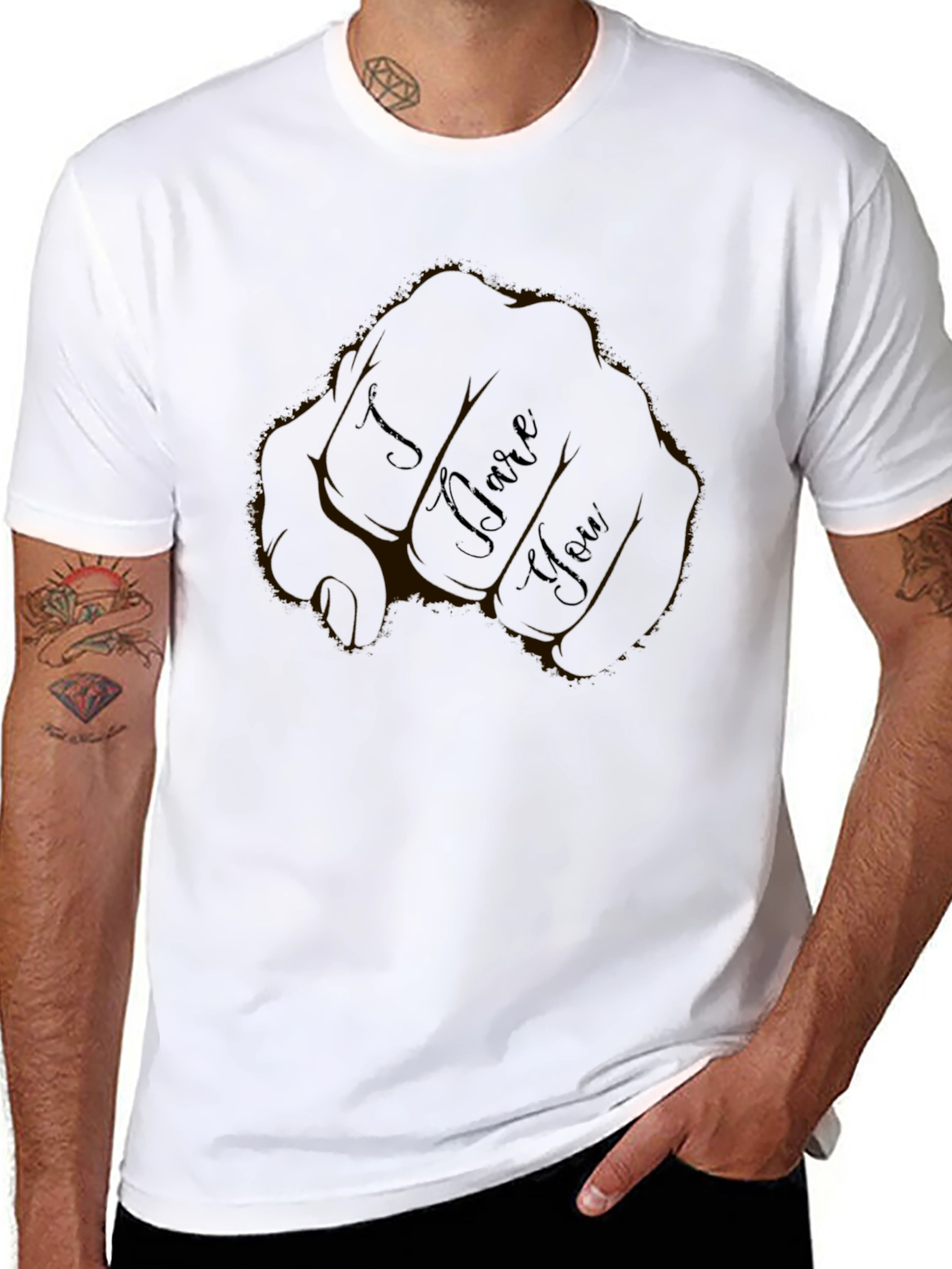 I Dare You Black Graphic Tee