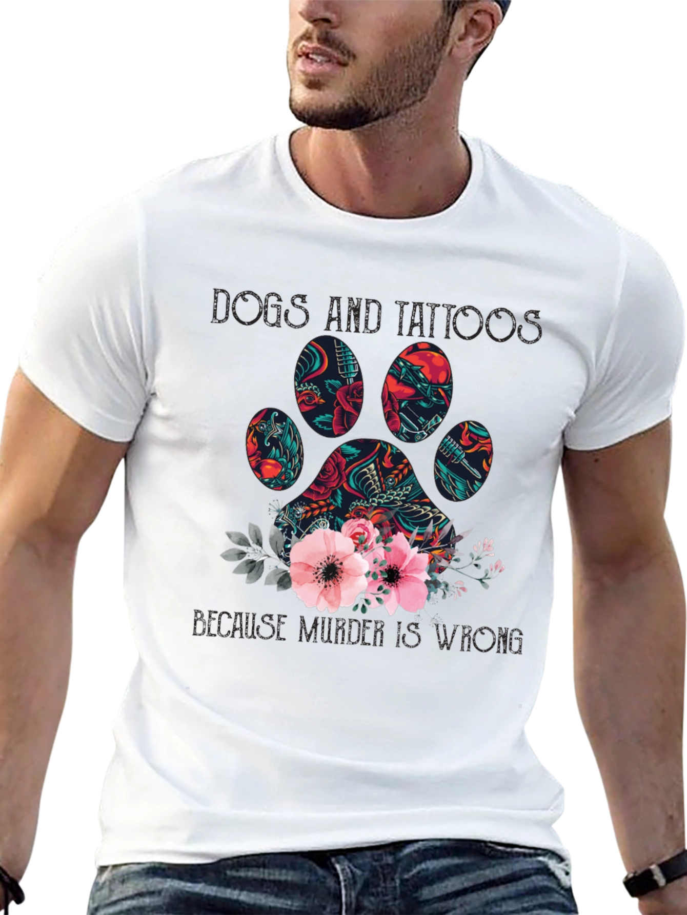 Dogs and Tattoos Graphic Tee