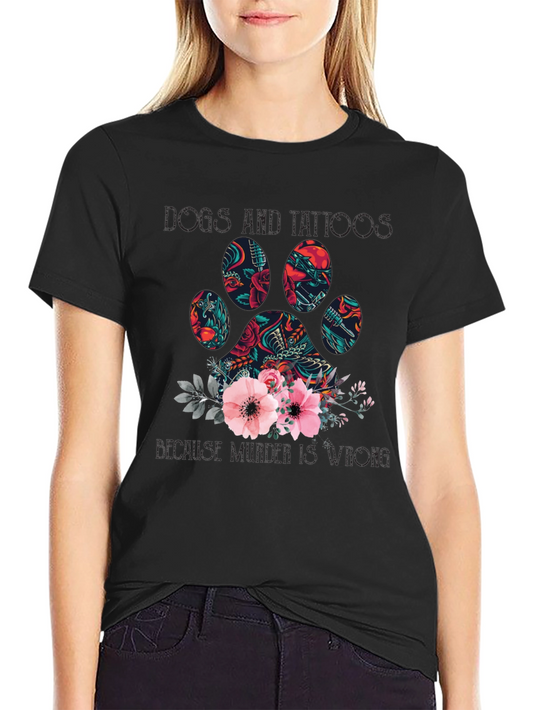 Dogs and Tattoos Graphic Tee