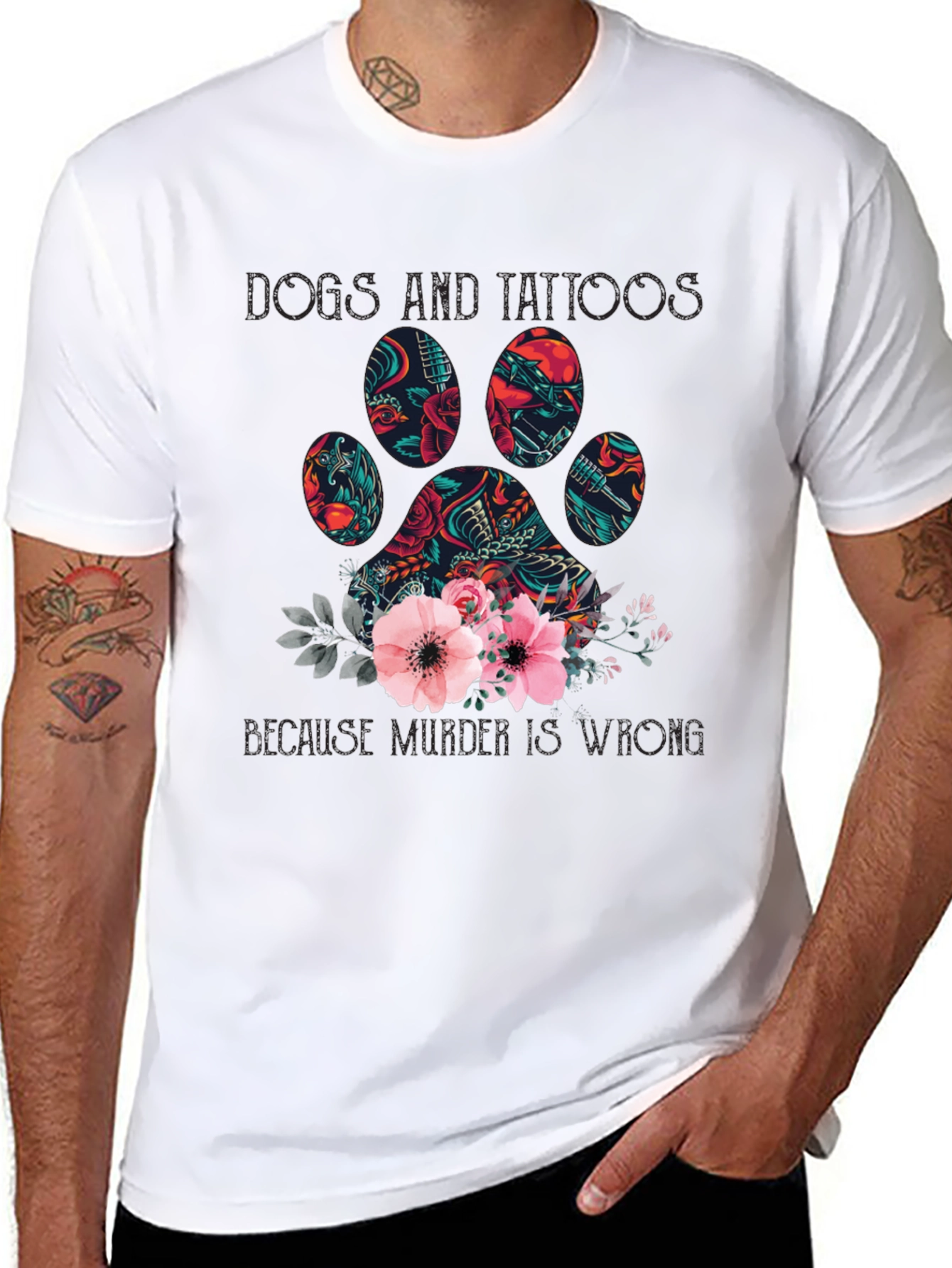 Dogs and Tattoos Graphic Tee