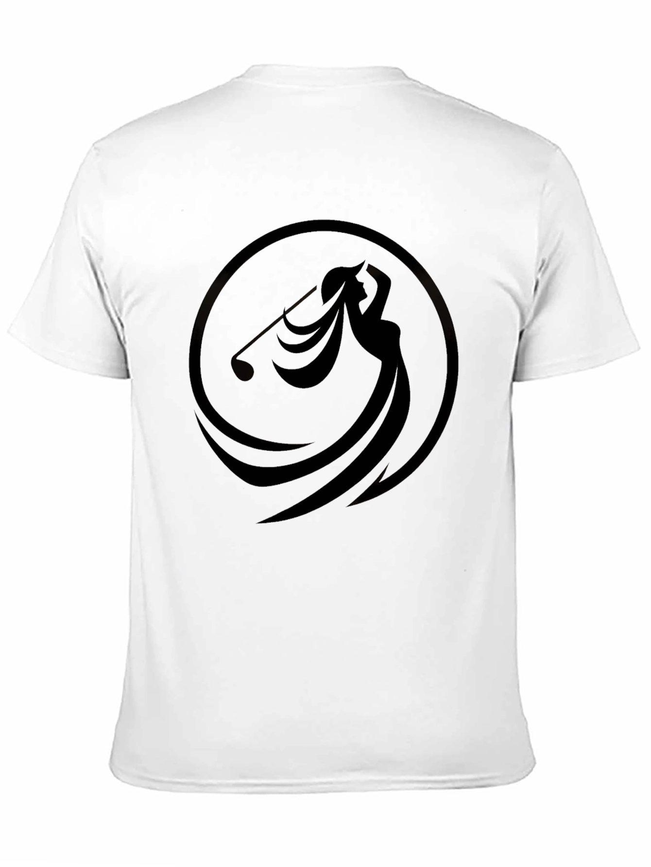 Black Golf Swing Graphic Tee - Stylish Comfort